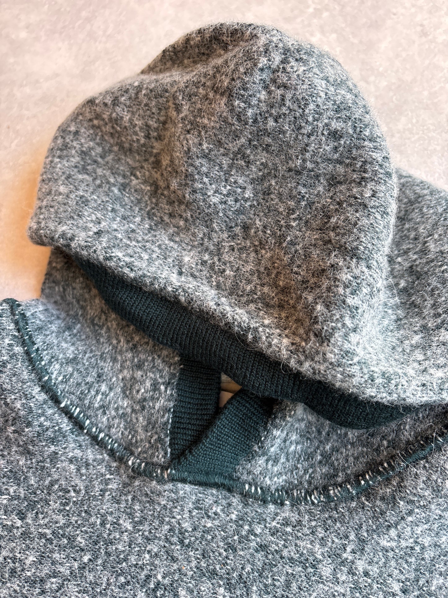 Stone Island Grey Wool Knit Zip -up Junior