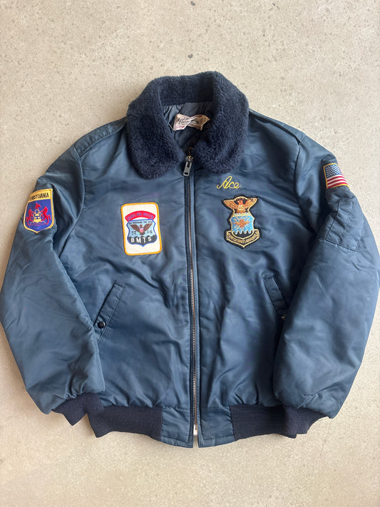 Vintage USAF Jacket Navy Medium