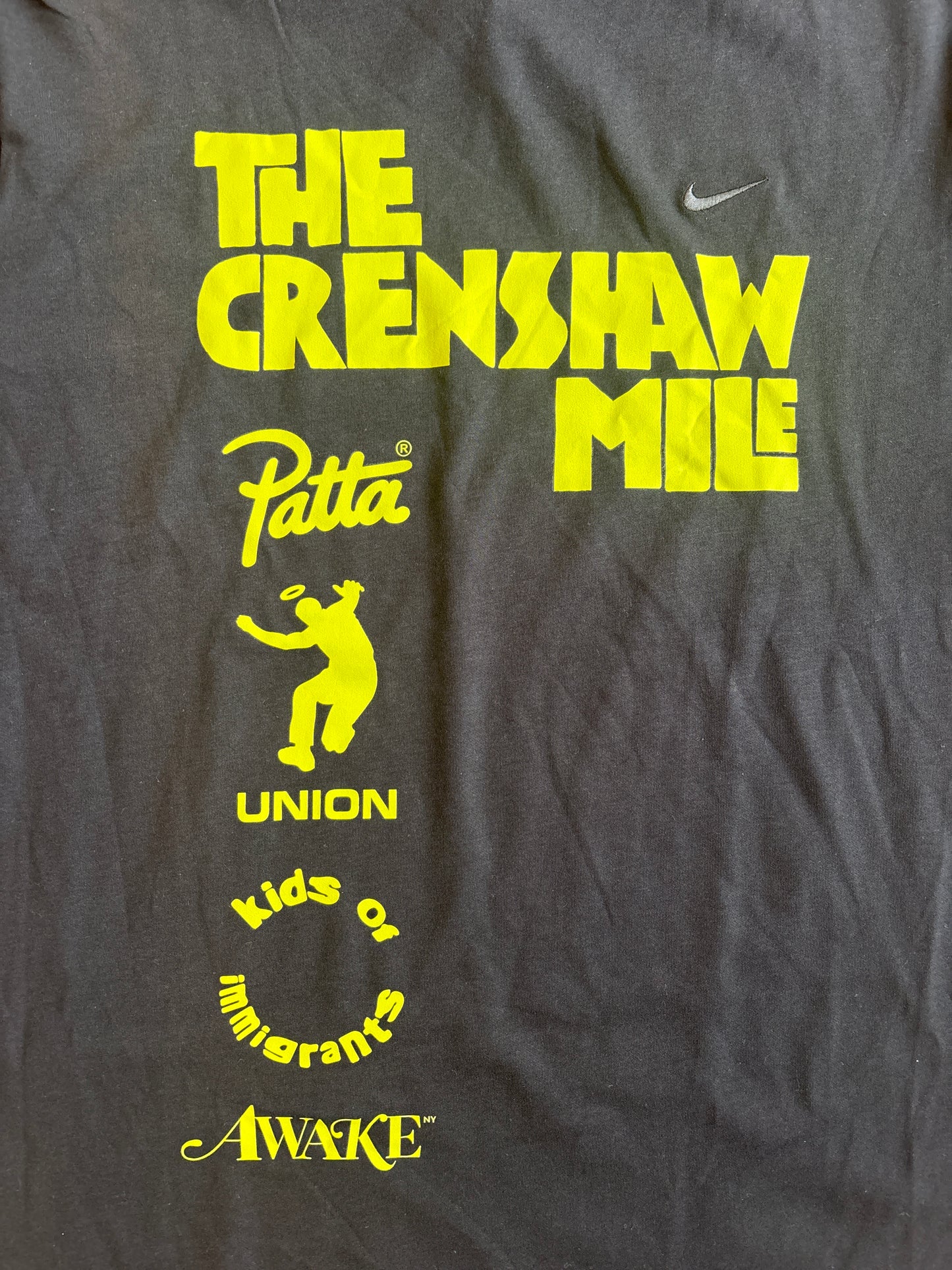Patta x Nike Crenshaw Mile Running Tee Black XL