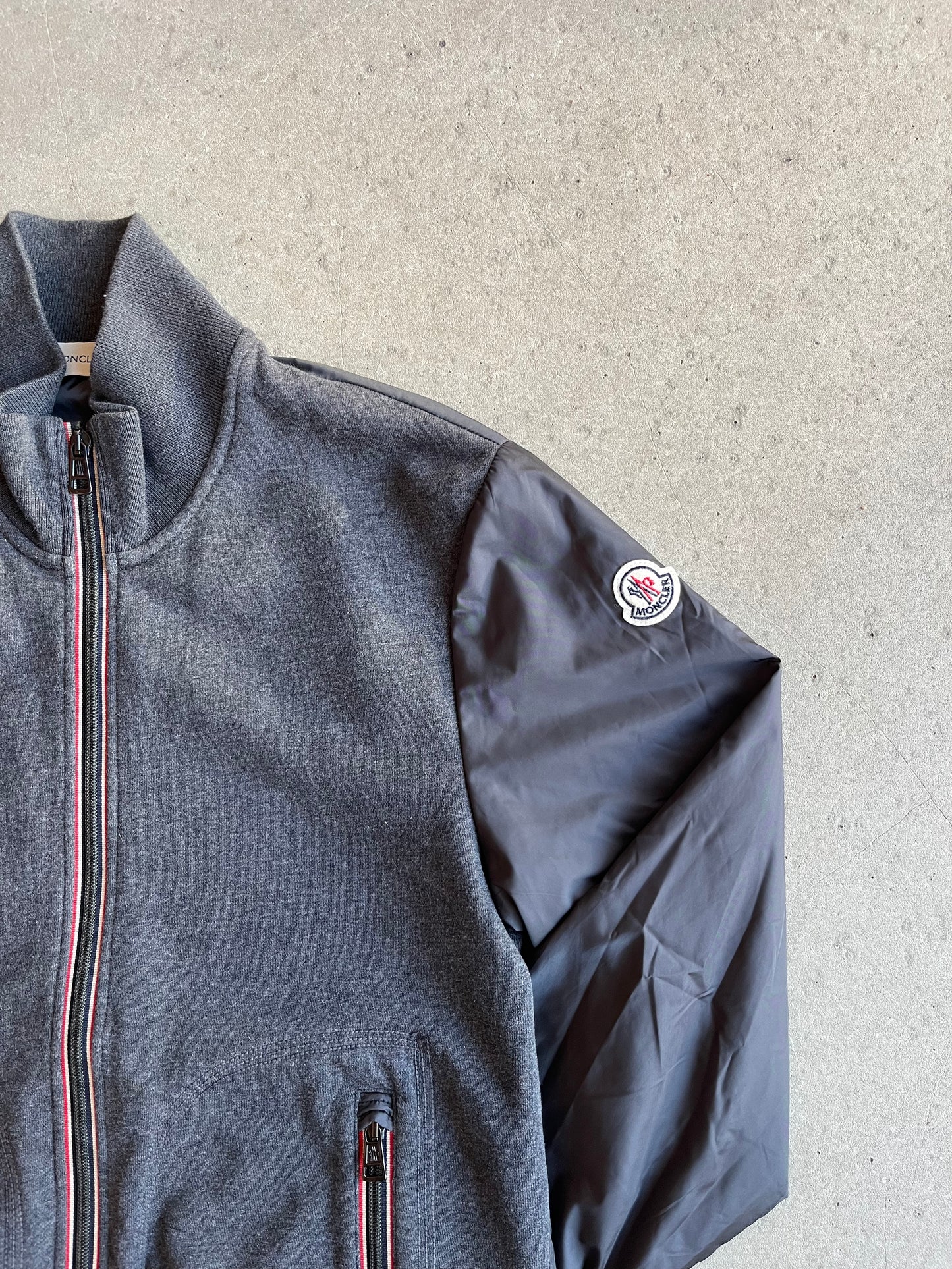Moncler Hybrid Zip Up Grey Medium