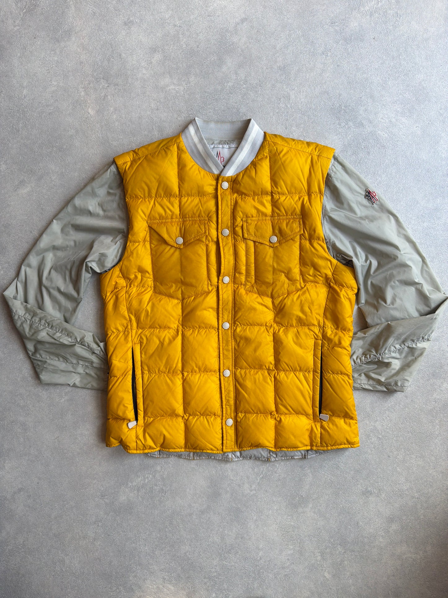 Moncler Bomber Yellow Detachable Arms SS2012 XL