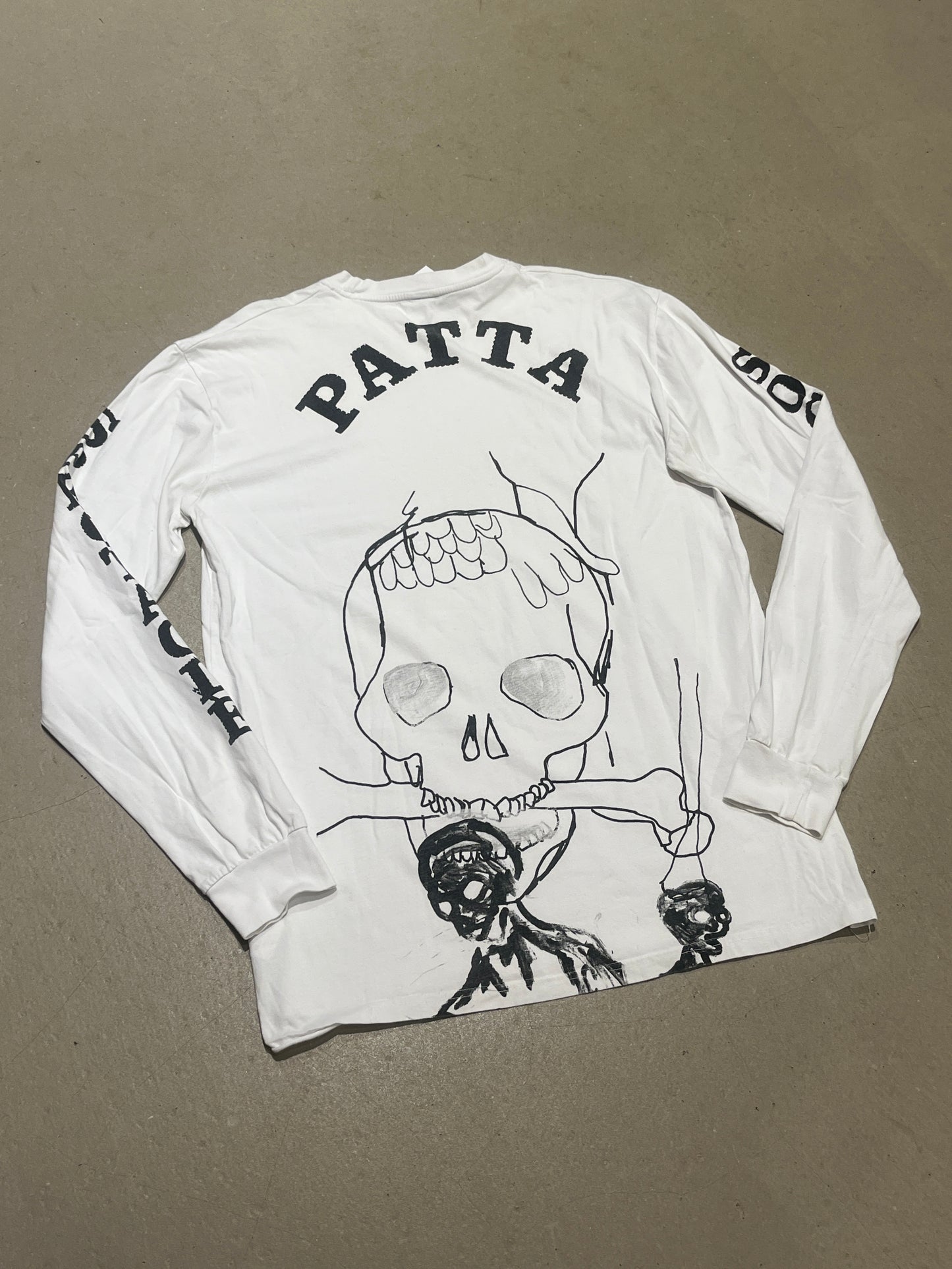 Patta Skull Long Sleeve White XL