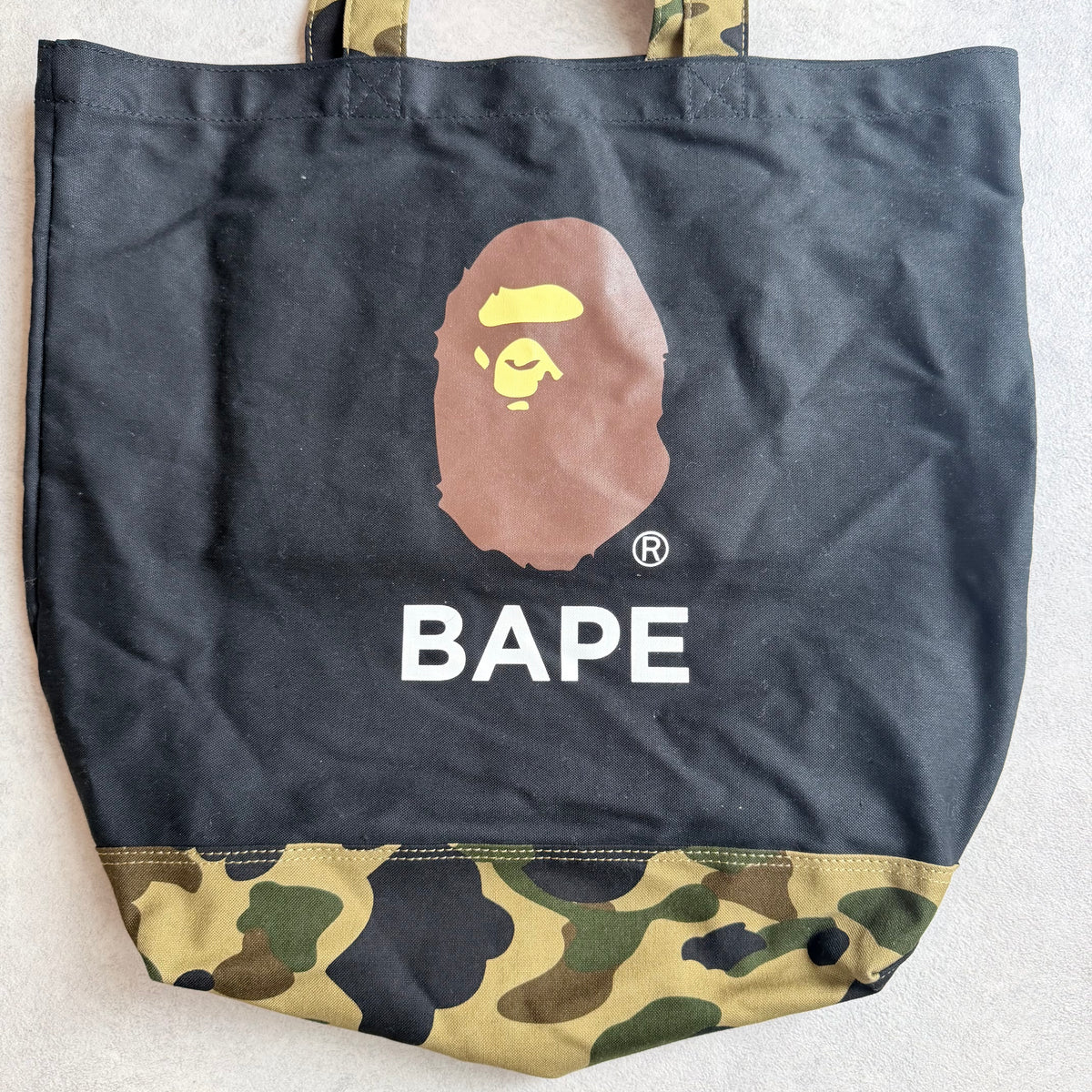 A Bathing Ape BAPE Camo Tote Bag