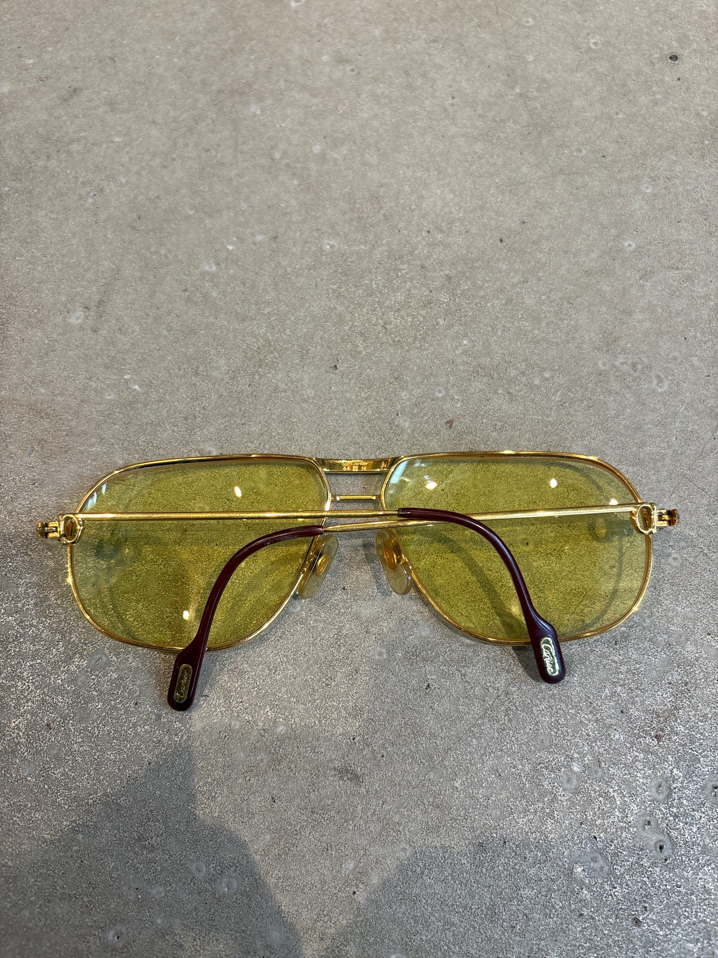 Vintage Cartier Sunglasses Yellow