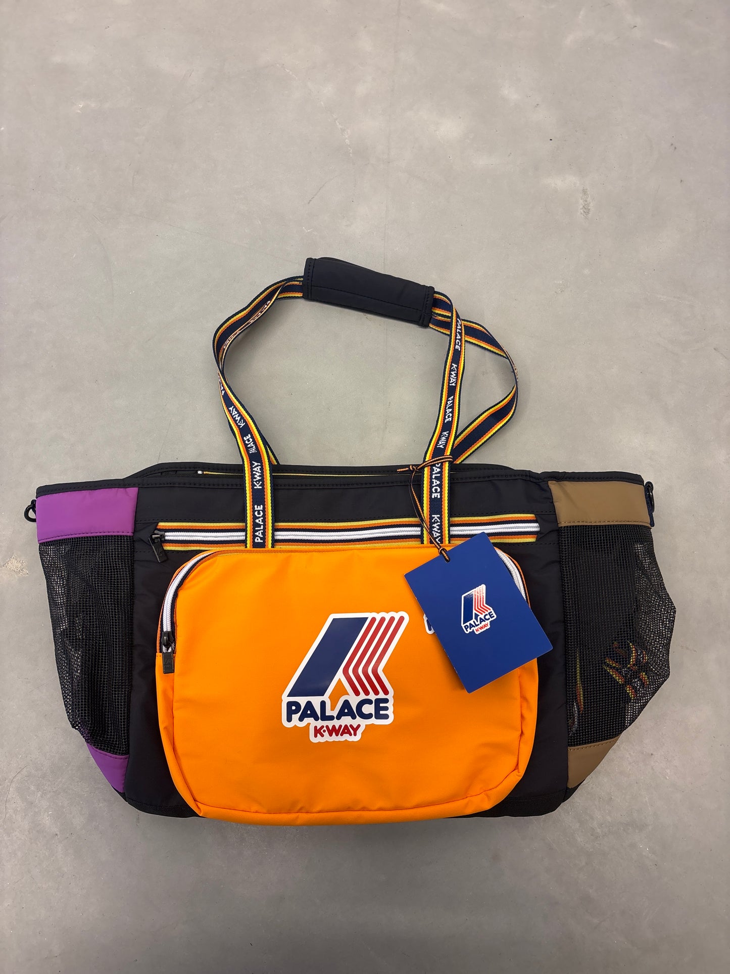 Palace x K-Way Pet Bag 'Multicolor/Purple/Orange'