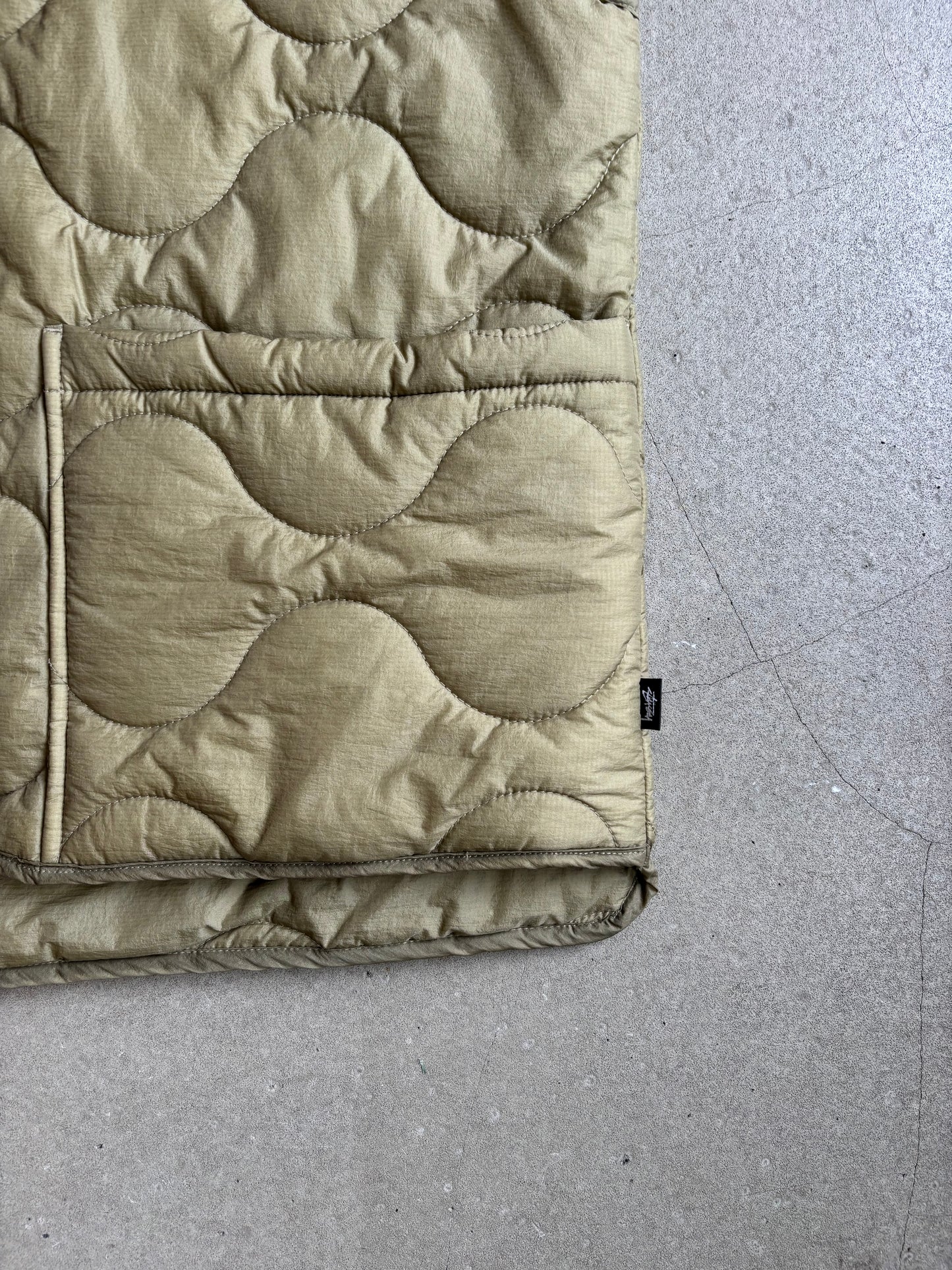 Stussy Quilted Liner Vest Green Large