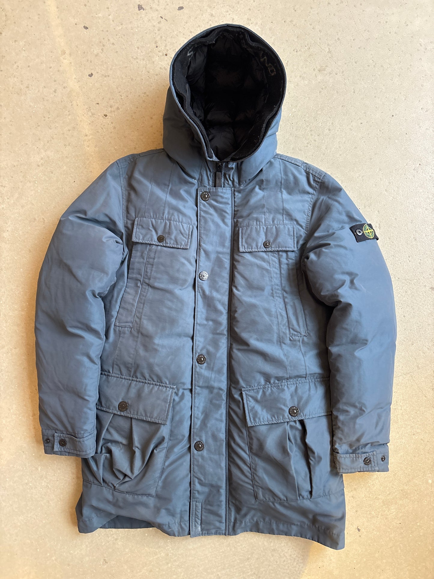 Stone Island Junior Down Jacket Navy 14Y