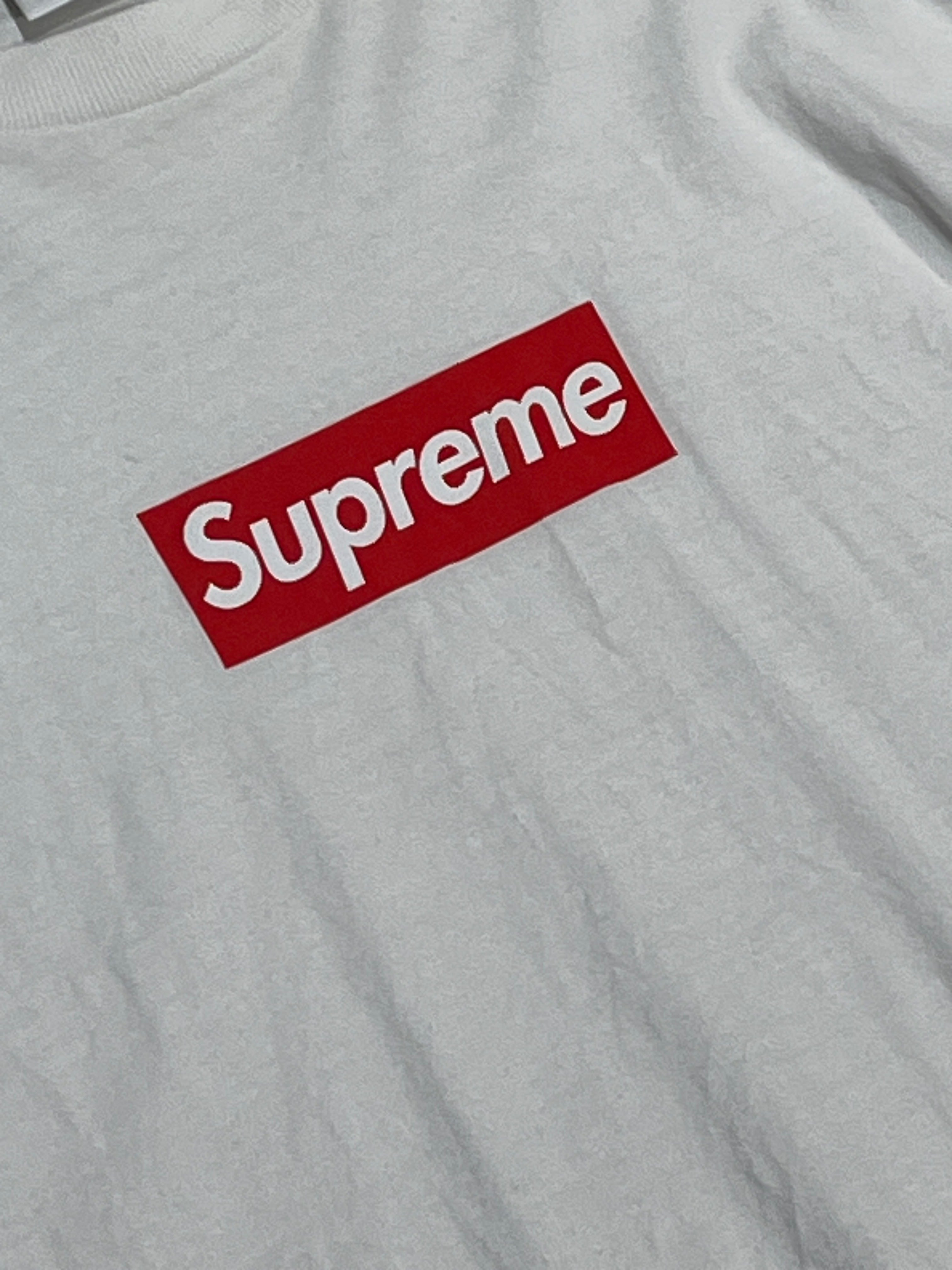 Supreme white long sleeve deals