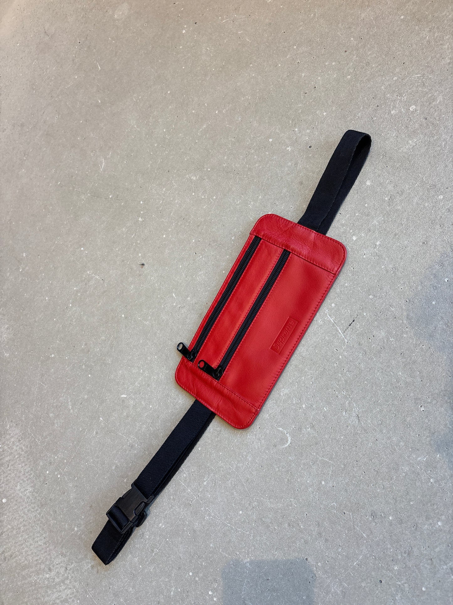 Supreme Leather Waist Bag