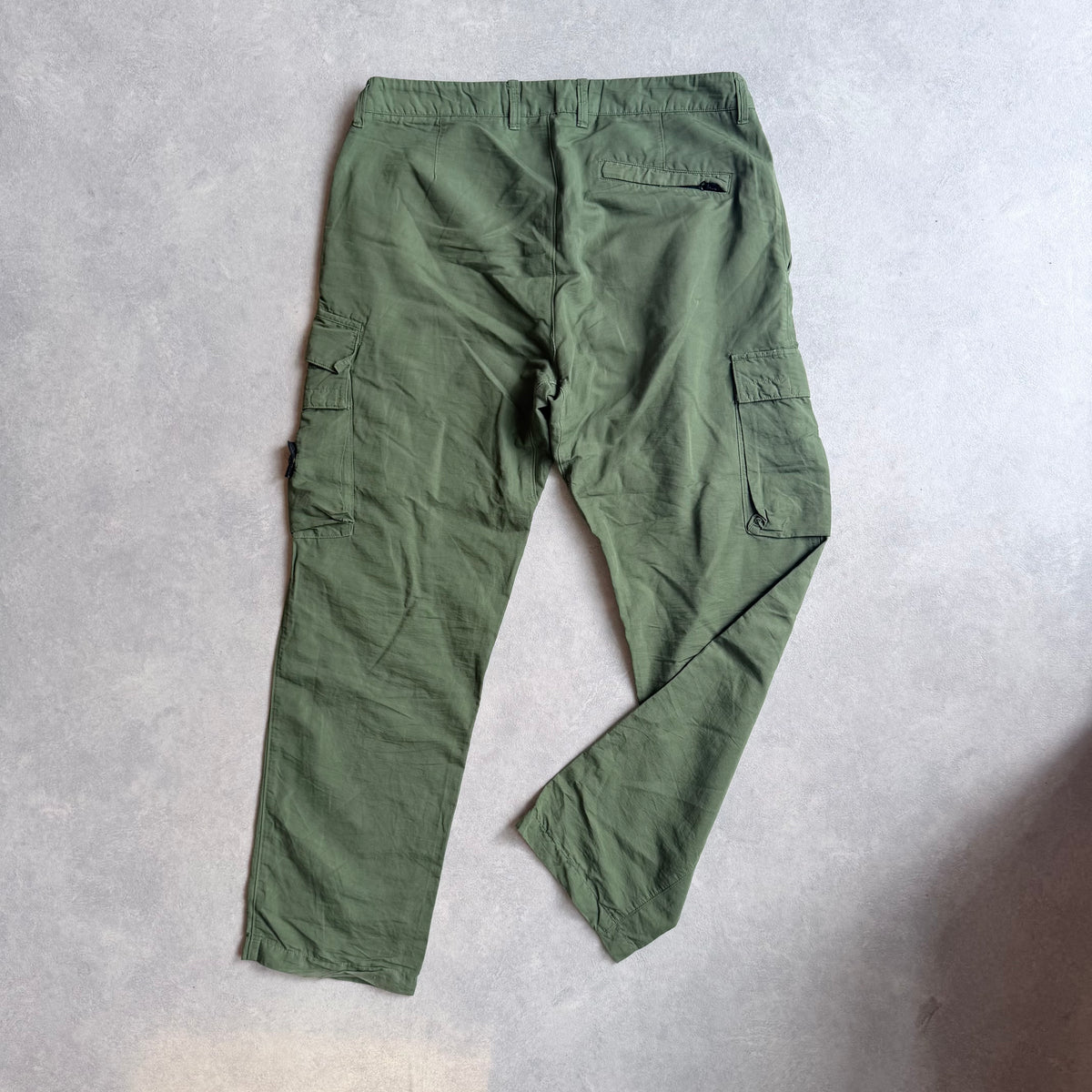 Stone Island Olive Cargo Trousers Size 36