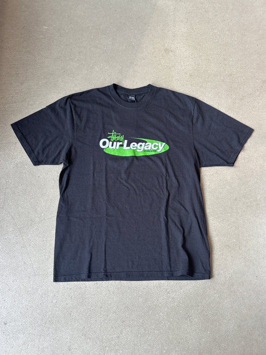 Stussy x Our Legacy Pigment Dyed Tee Black  L