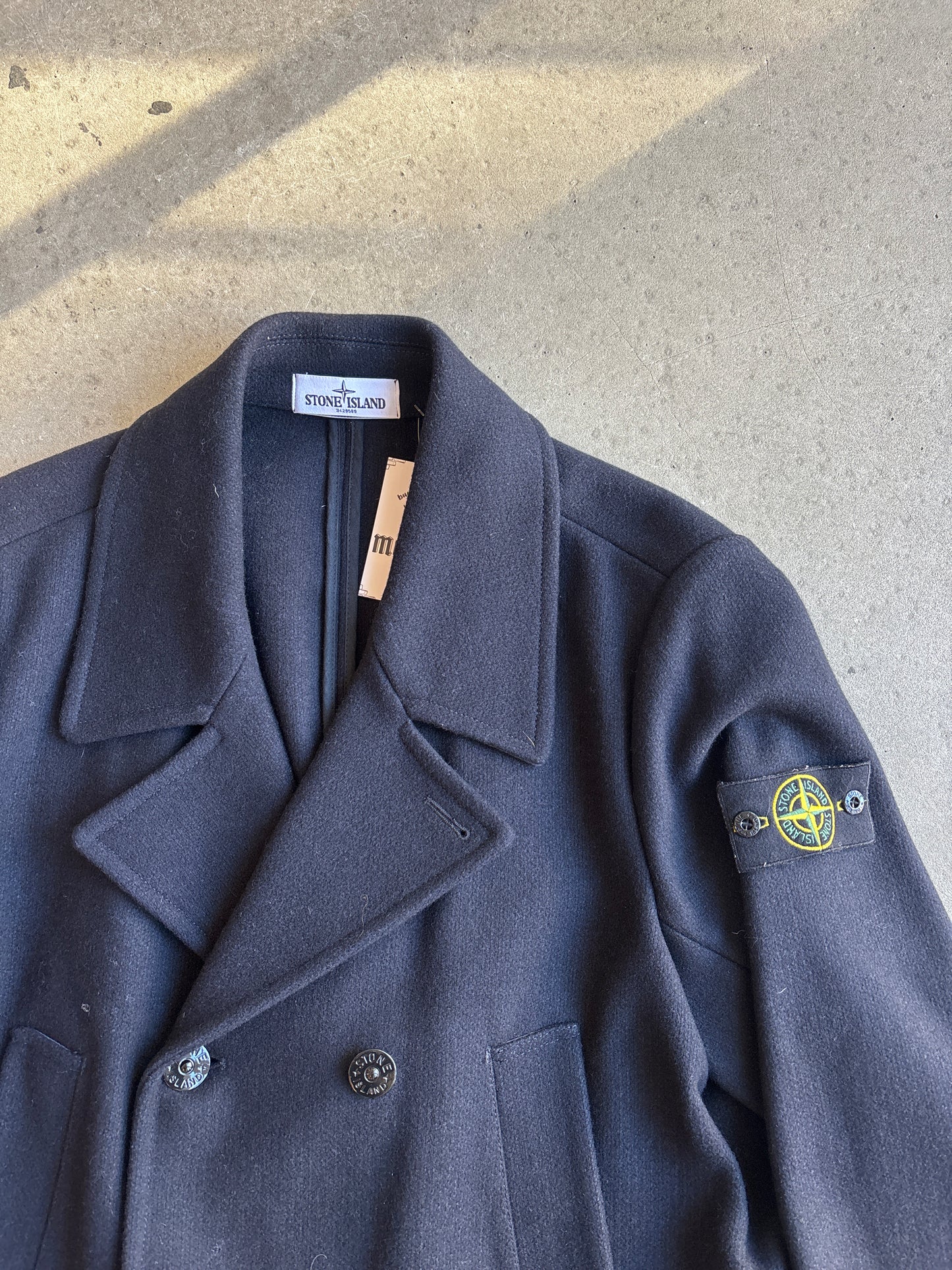 Stone Island Double Breasted Panno Speciale Jacket Black XL