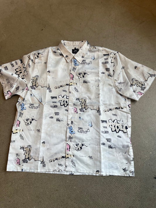 Patta Graffiti Nylon Shirt White XL