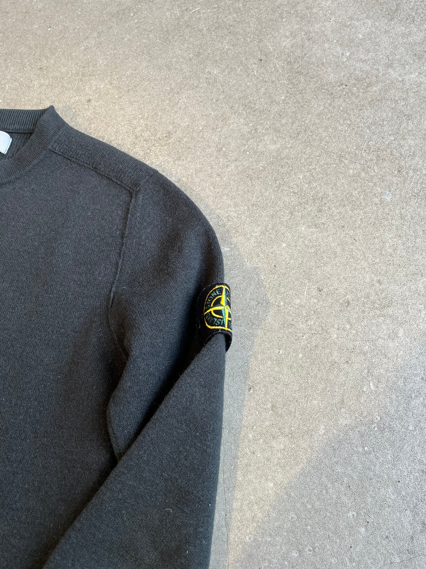 Stone Island Wool Sweater Small Green