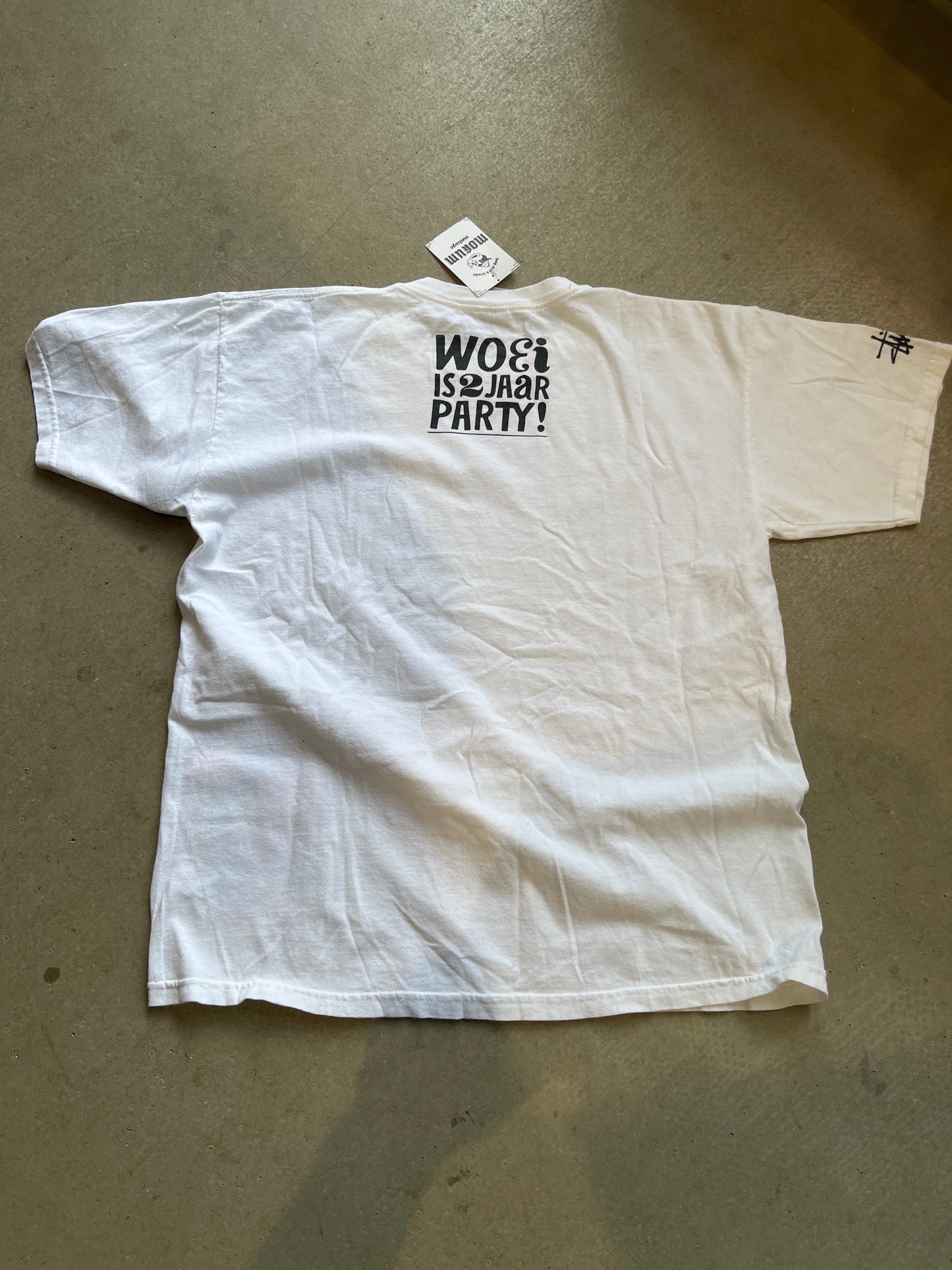 Woei 2 Year Party Stussy Parra Tee White L