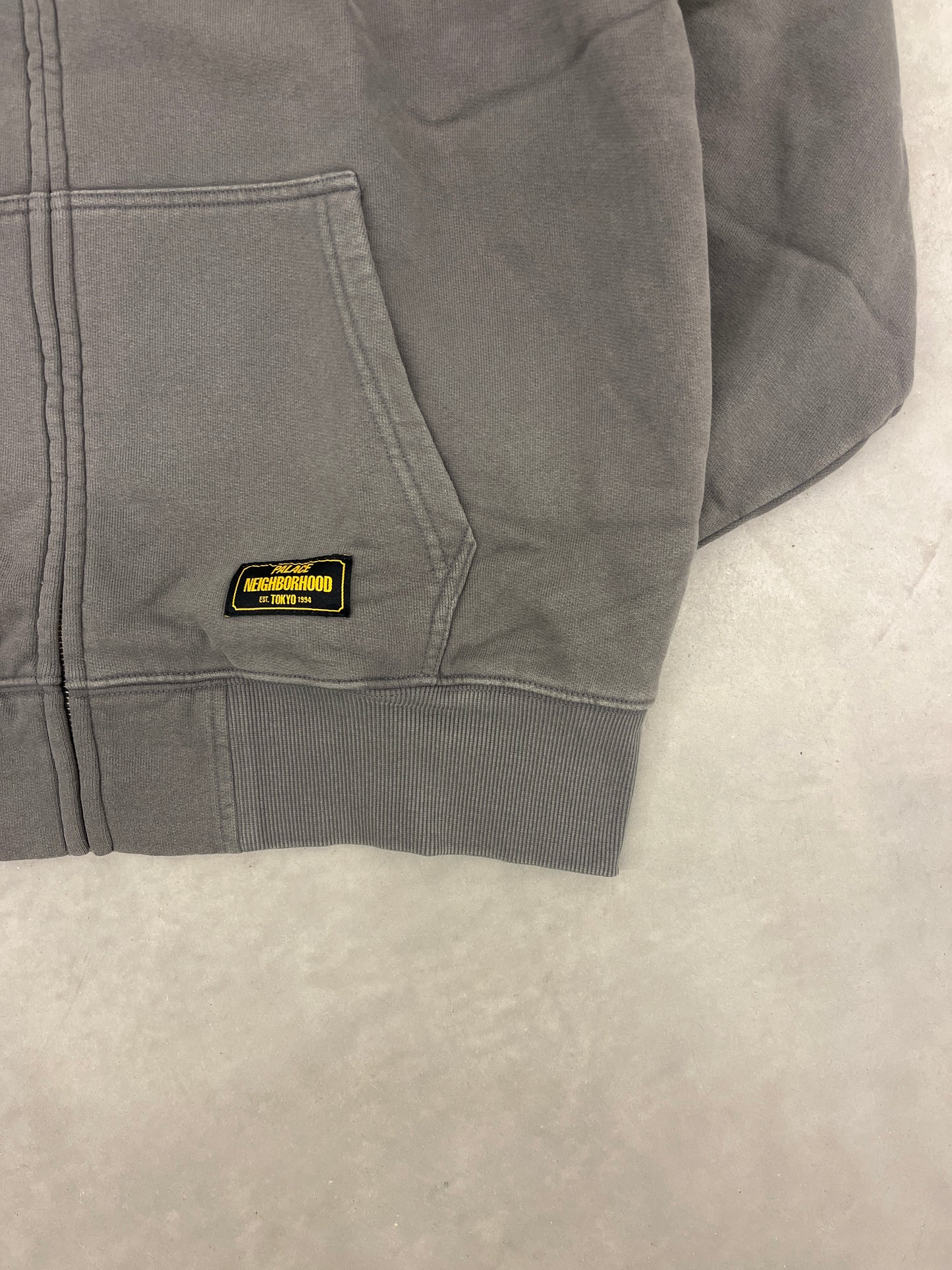 Palace x Neighborhood Skull Zip Hood Charcoal M