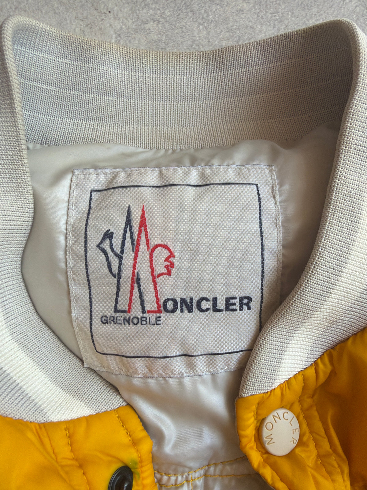 Moncler Bomber Yellow Detachable Arms SS2012 XL
