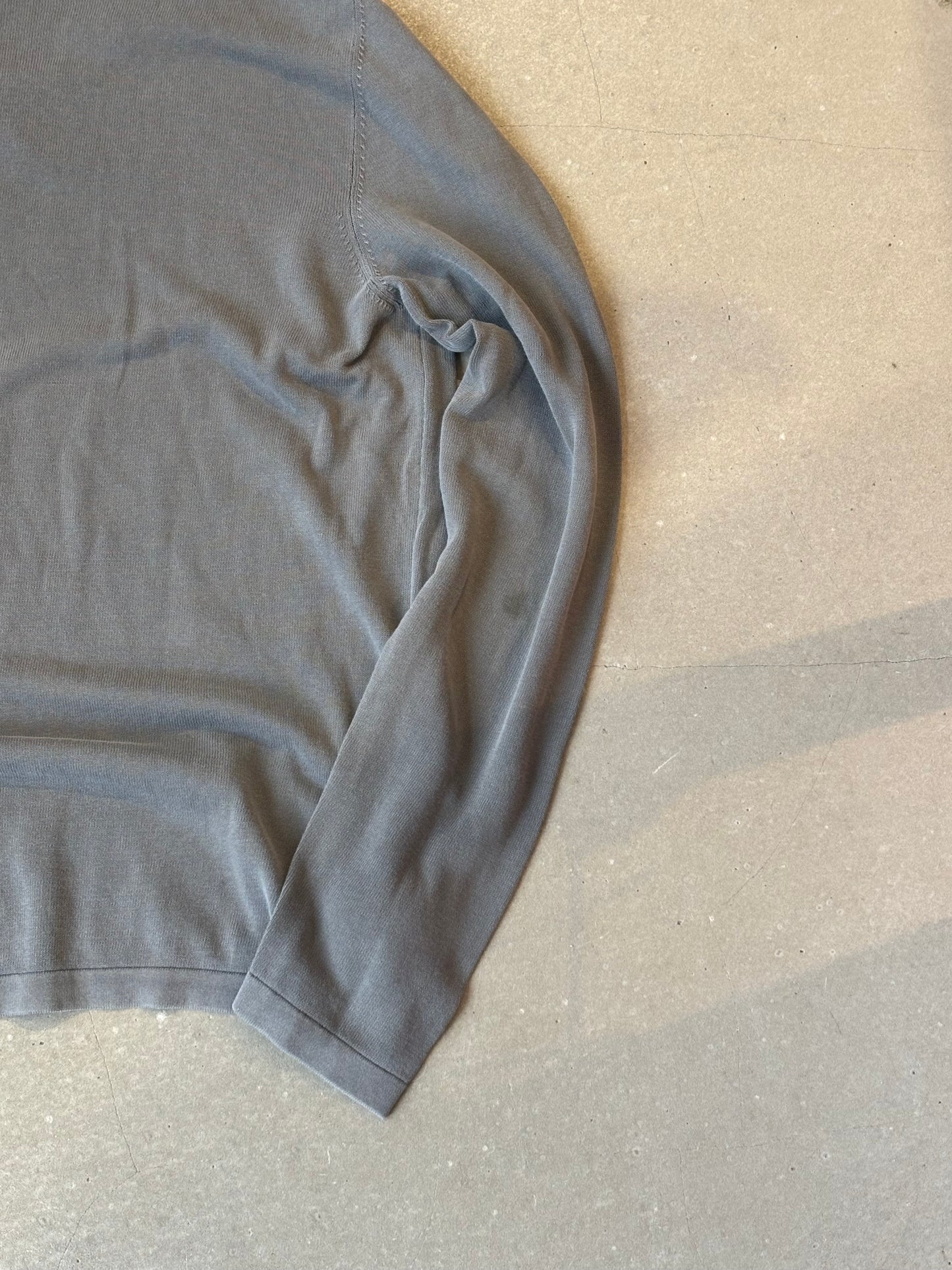 Stone Island V-Neck Sweater Grey L