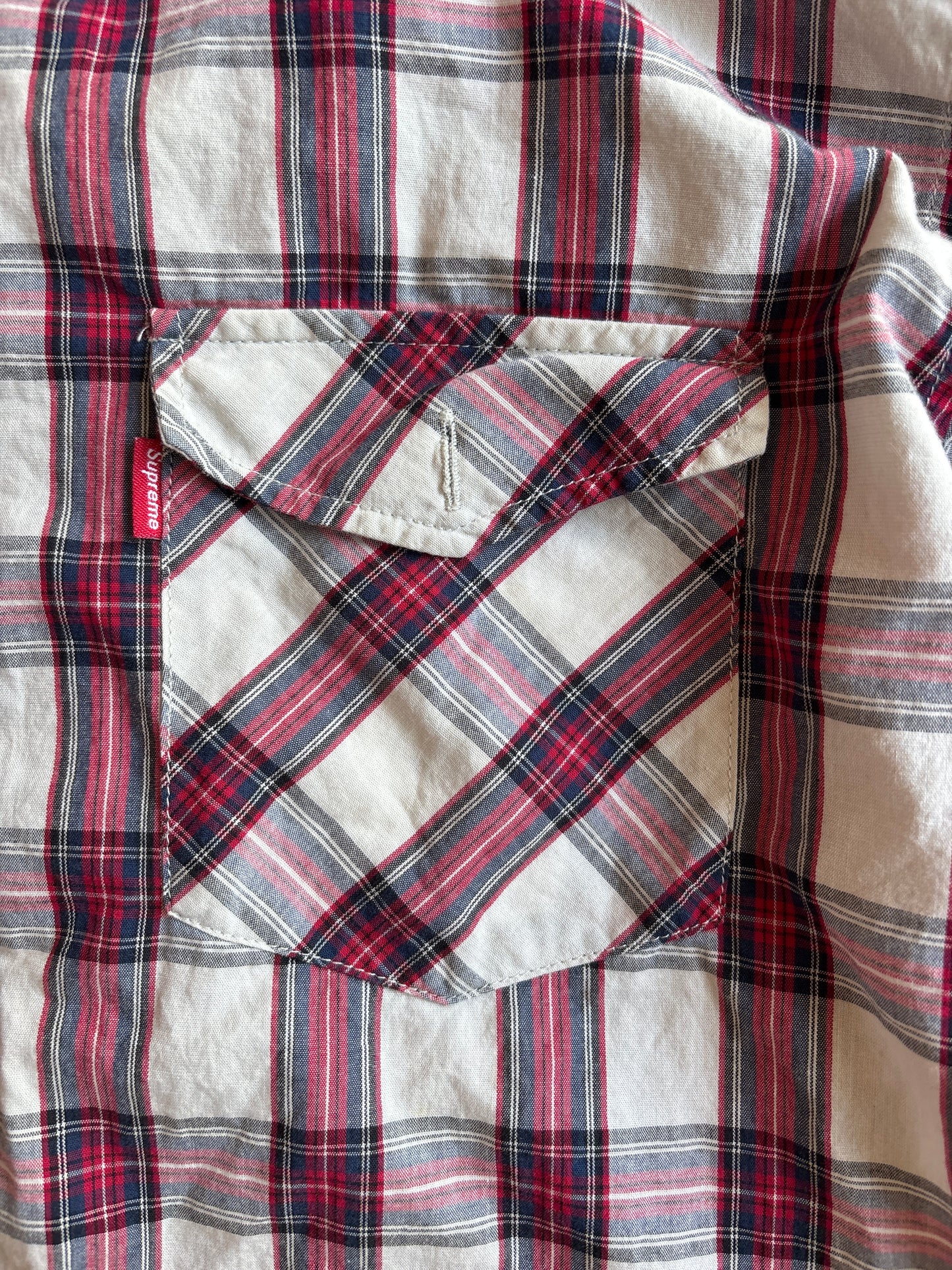 Supreme Tartan Flannel Shirt XL