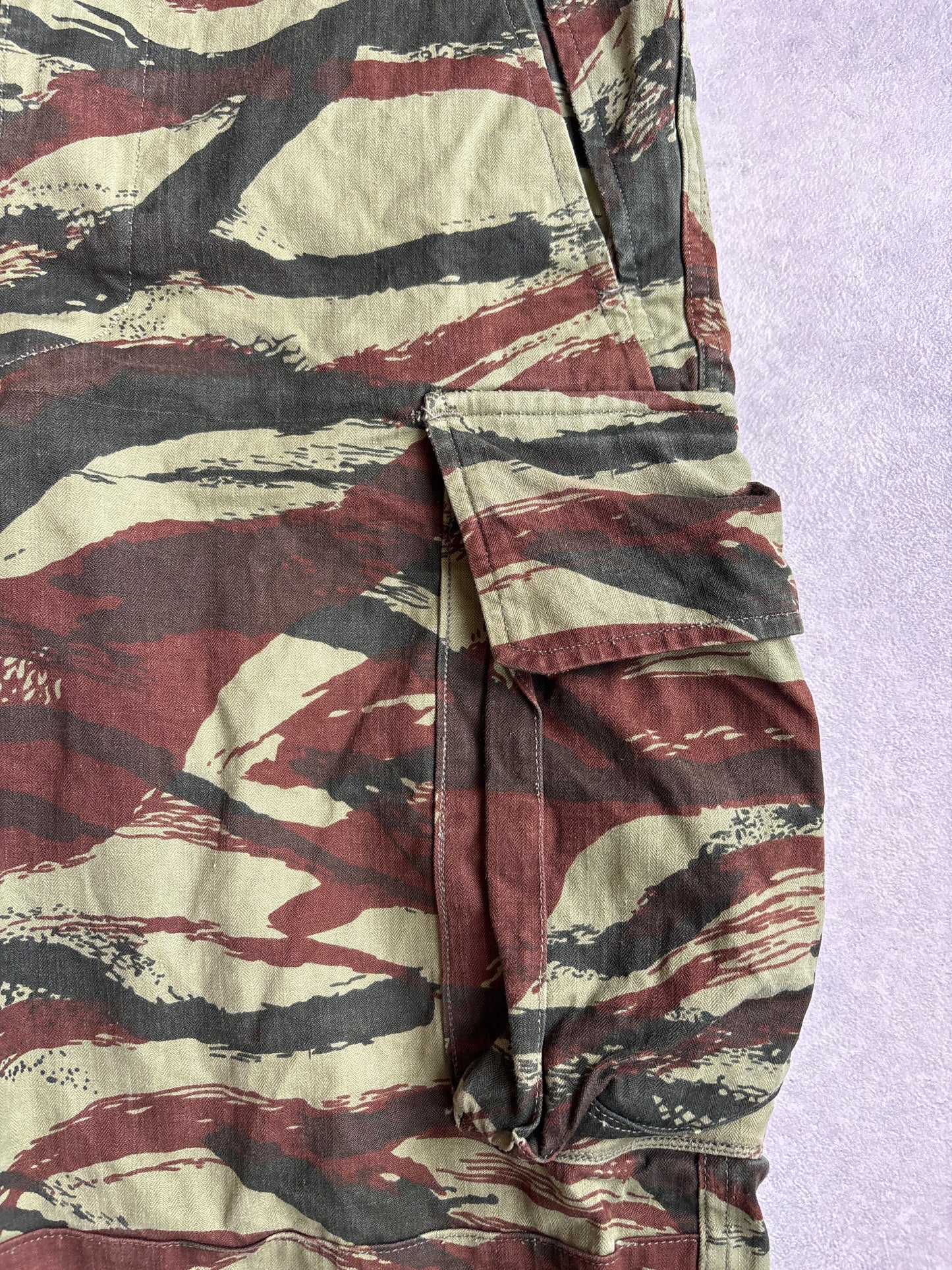 French Military Lizard Camo Cargo Pants M