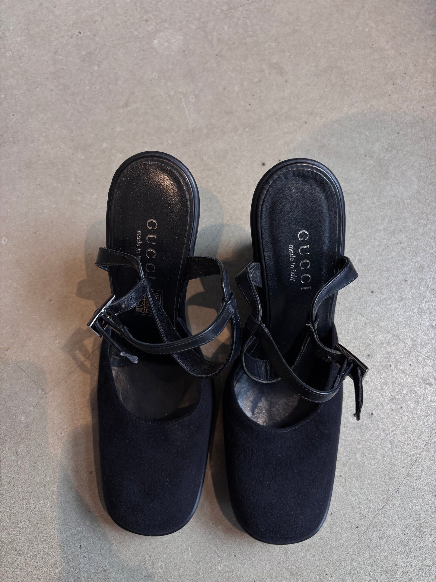 Gucci Wedge Heel Black Size 39