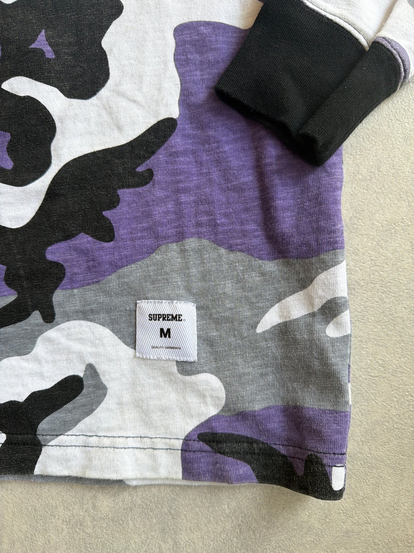Supreme Camo Longsleeve Purple Medium