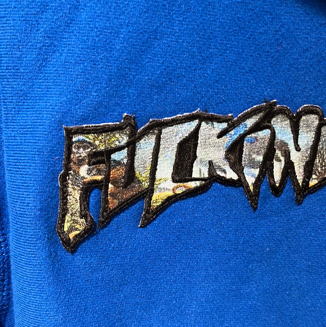 Fucking Awesome Logo Hoodie Blue M