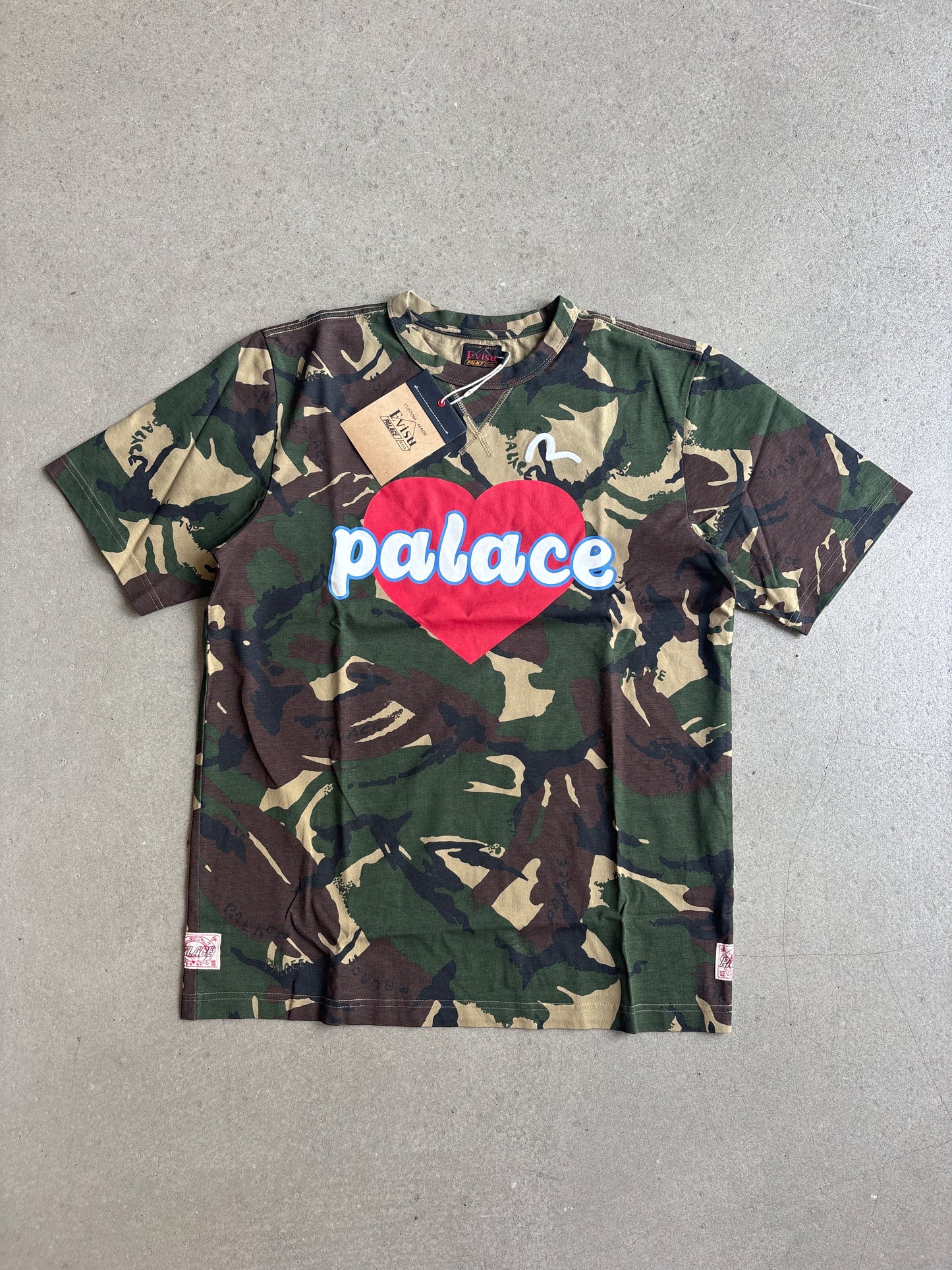 Palace x Evisu Heart T-shirt Camo
