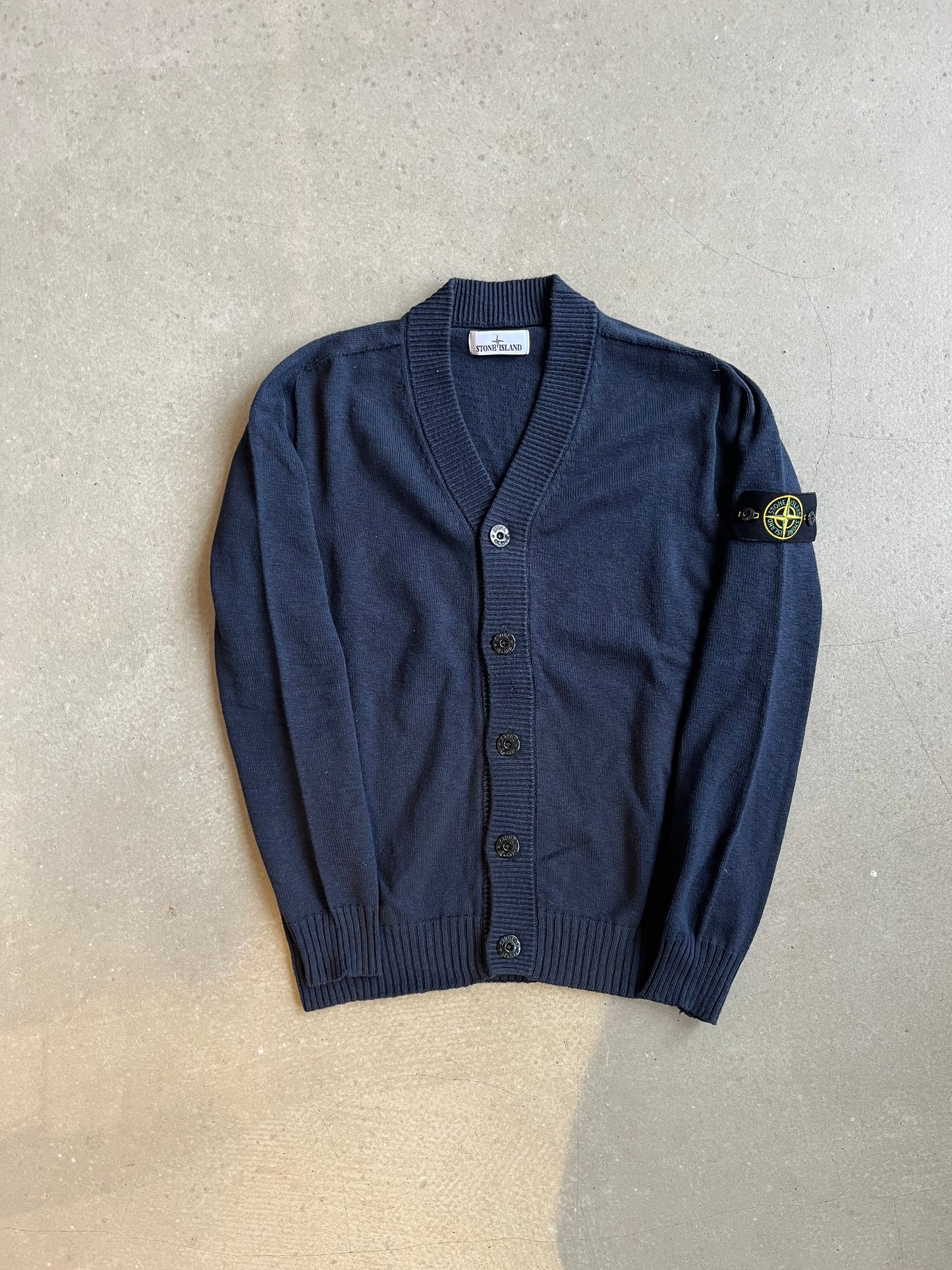 Stone Island Knitted Cardigan Navy Medium