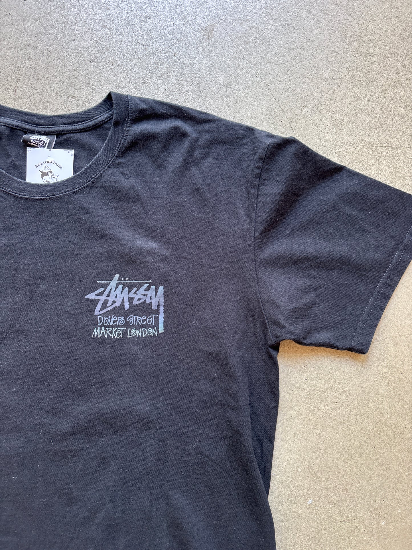 Stussy x DSM London Reflective Tee Black XL