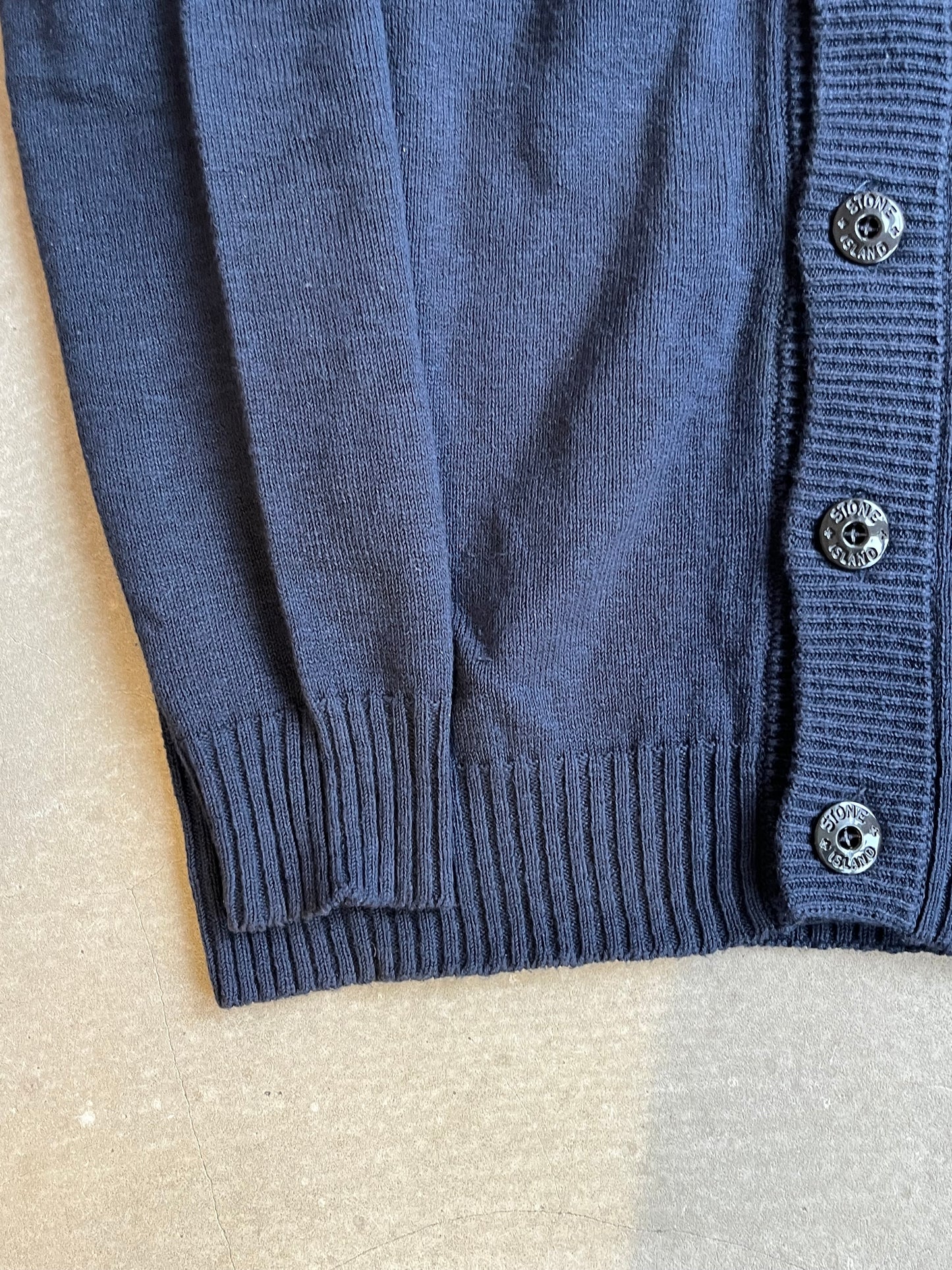 Stone Island Knitted Cardigan Navy Medium