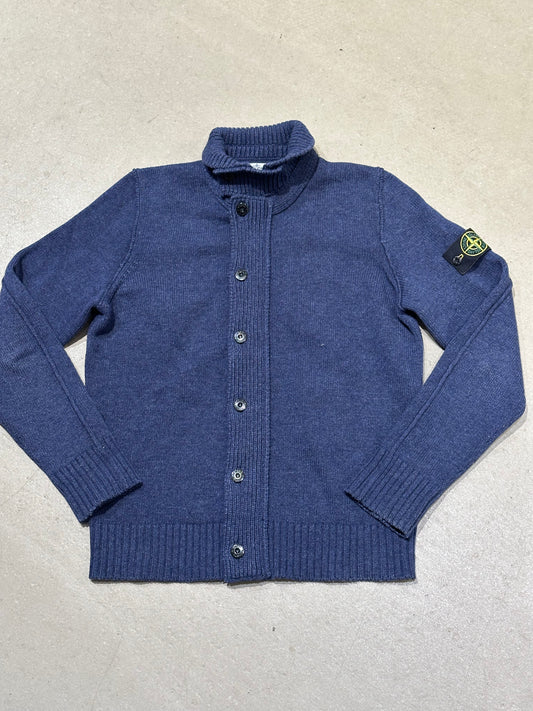 Stone Island Knit With Button Navy L