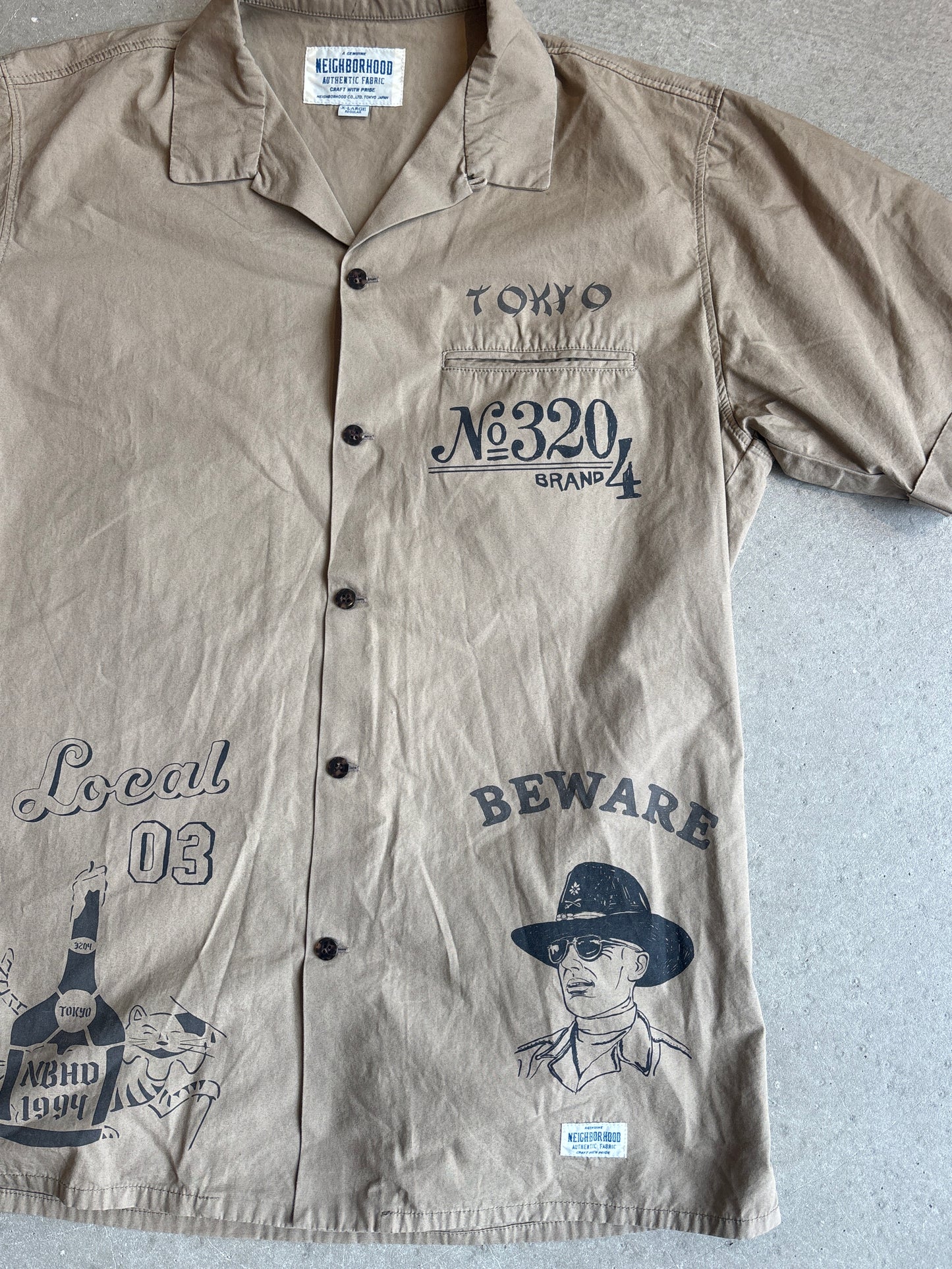 Neighborhood Tokyo Shirt 'Made in Japan' Size XL