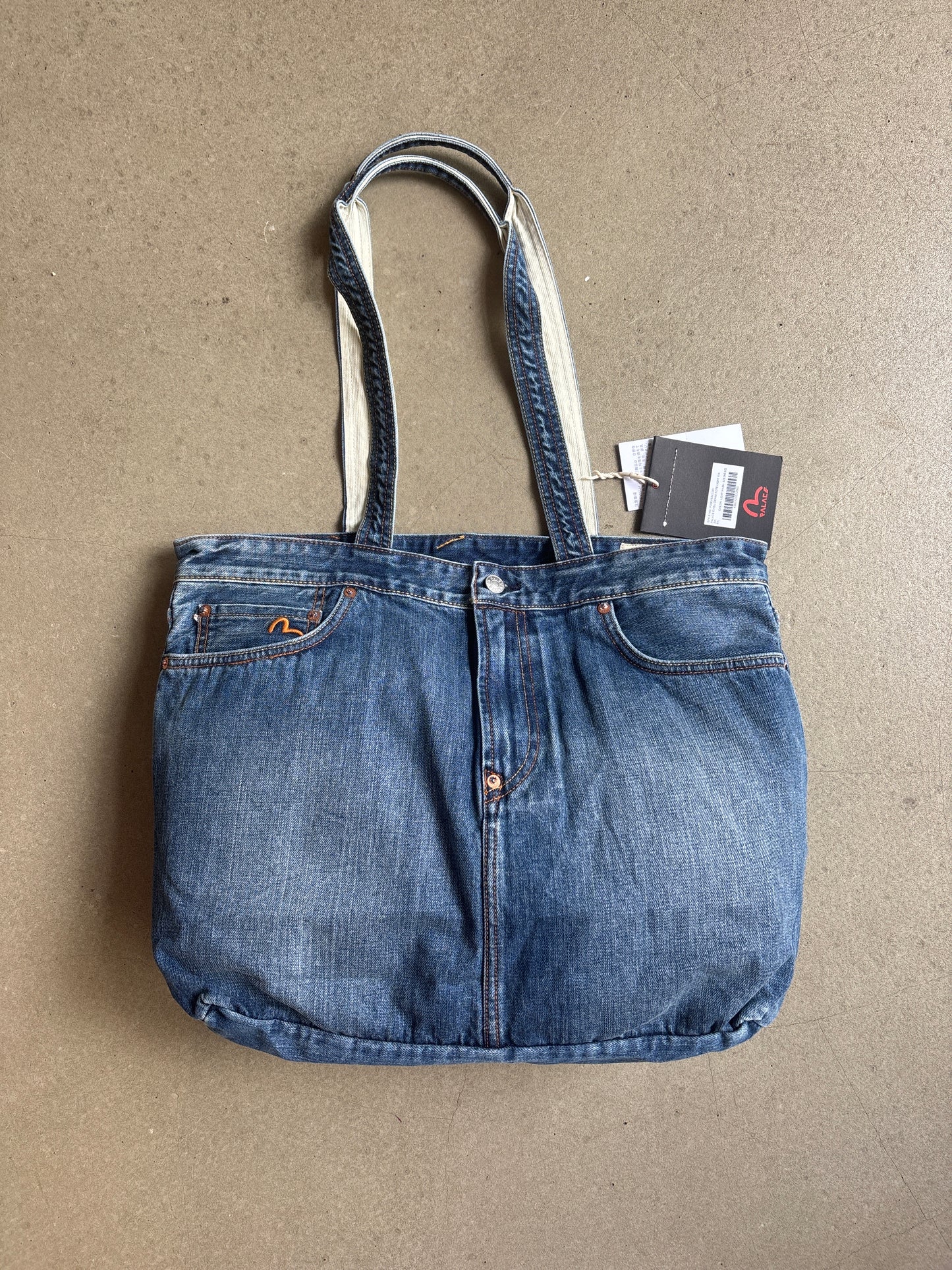 Palace x Evisu Denim Tote Light Wash