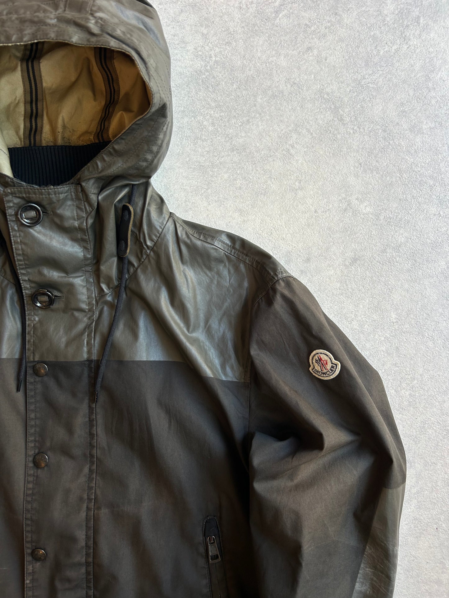 Moncler Vintage Kona Jacket Wax Coat Hood 3