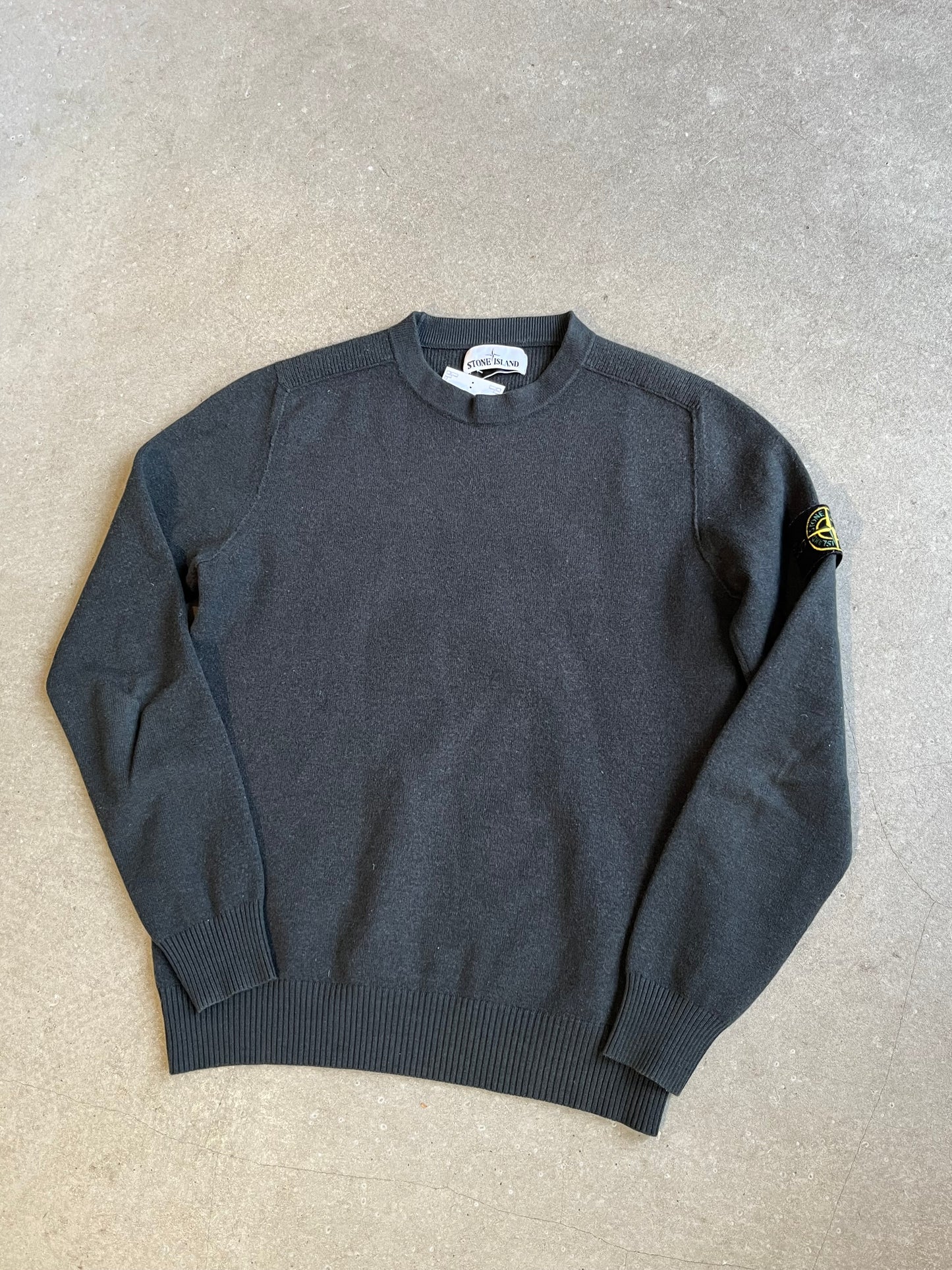 Stone Island Wool Sweater Small Green