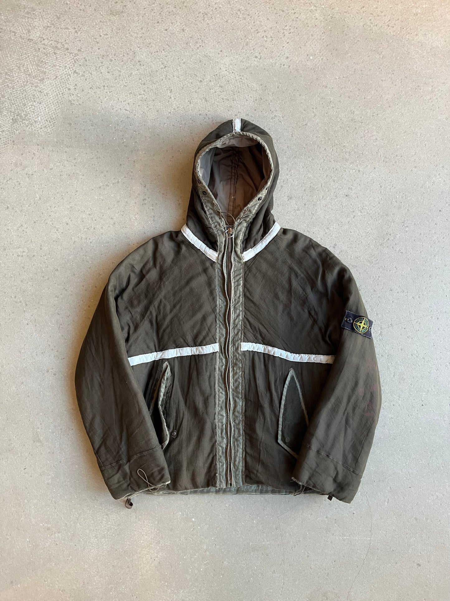 Stone Island Vintage Mesh Jacket Olive Medium