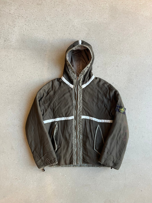 Stone Island Vintage Mesh Jacket Olive Medium