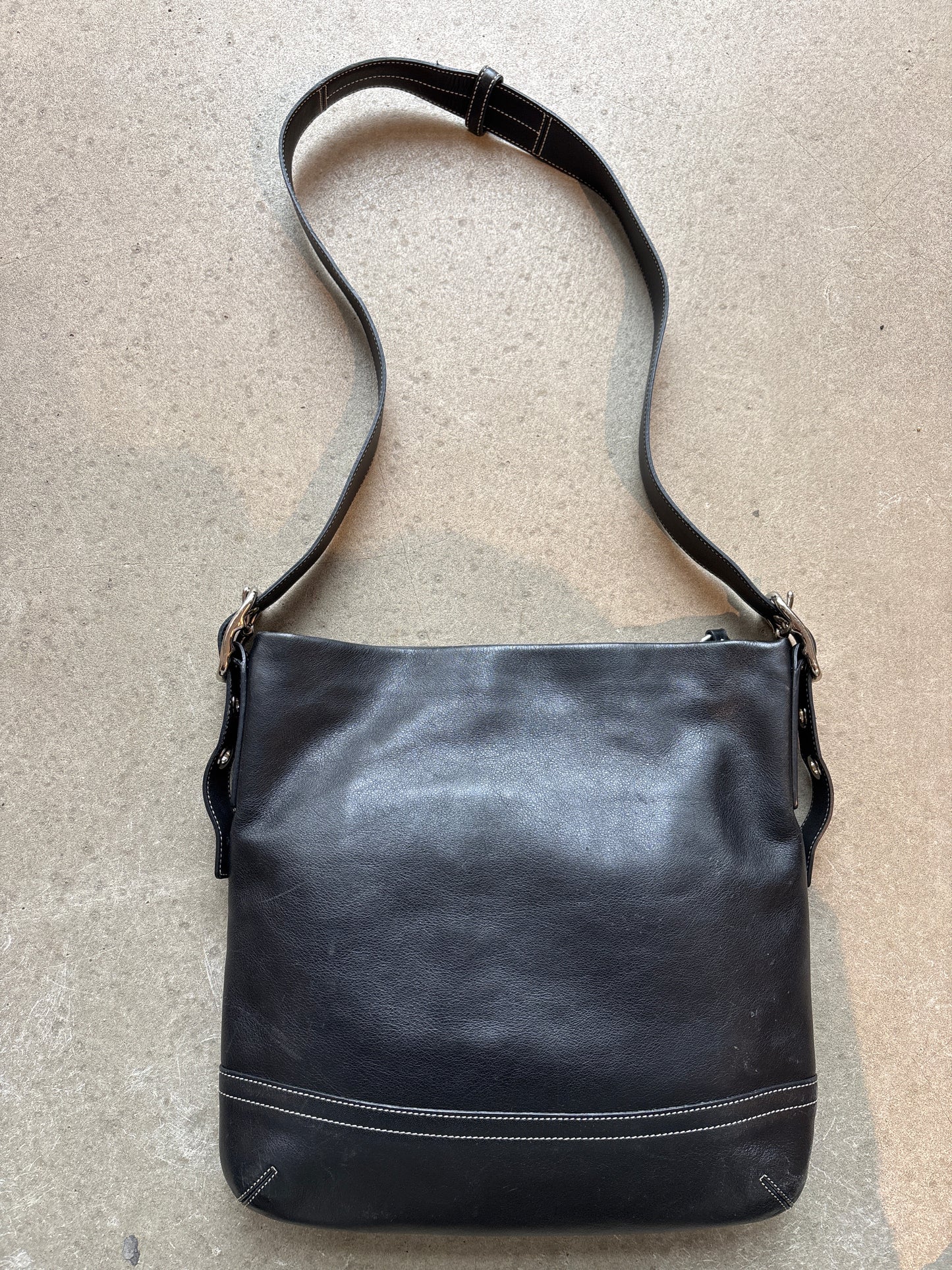 Coach Leather Crossbody Bag Black