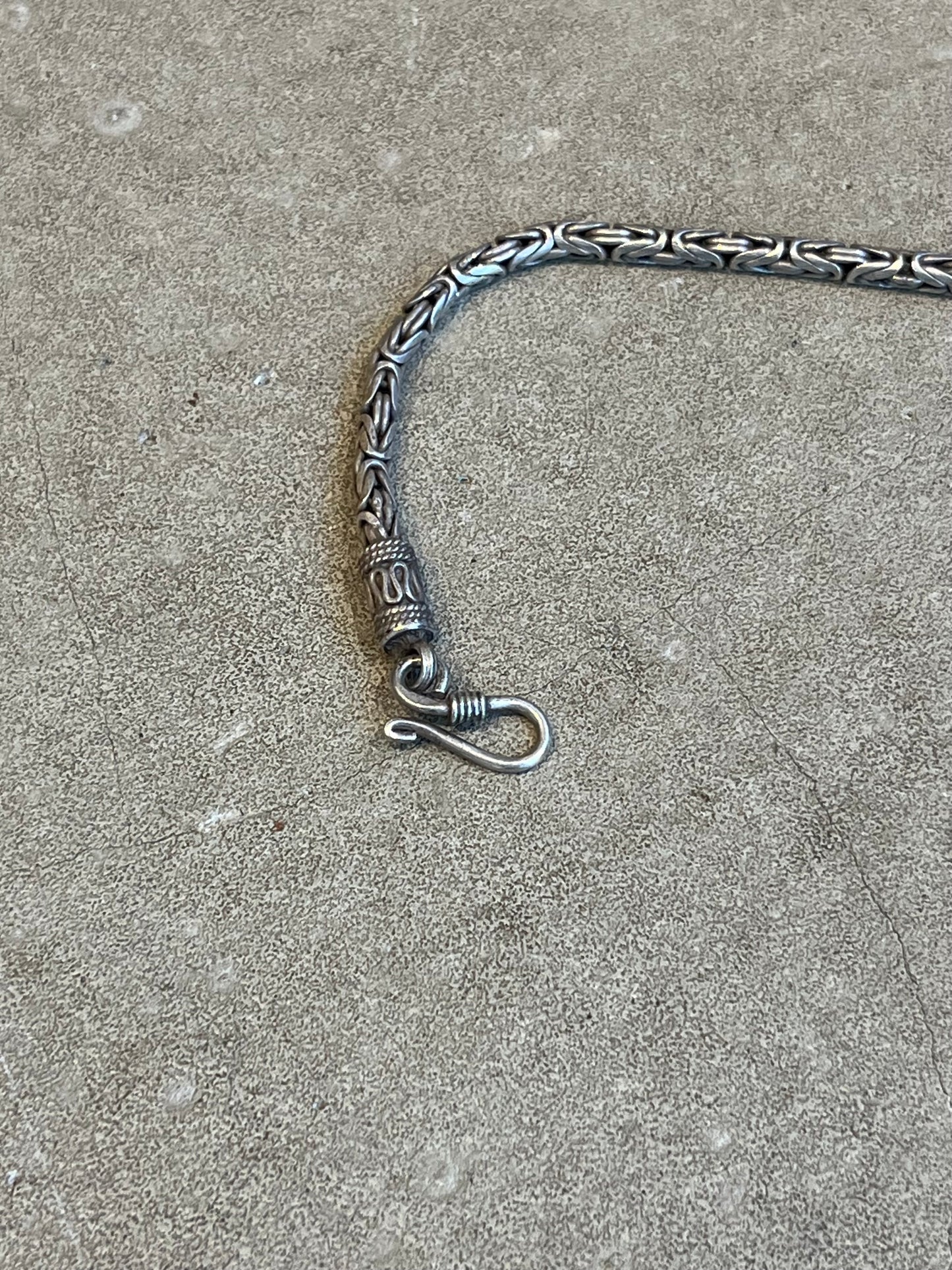 Vintage Silver Braided Chain