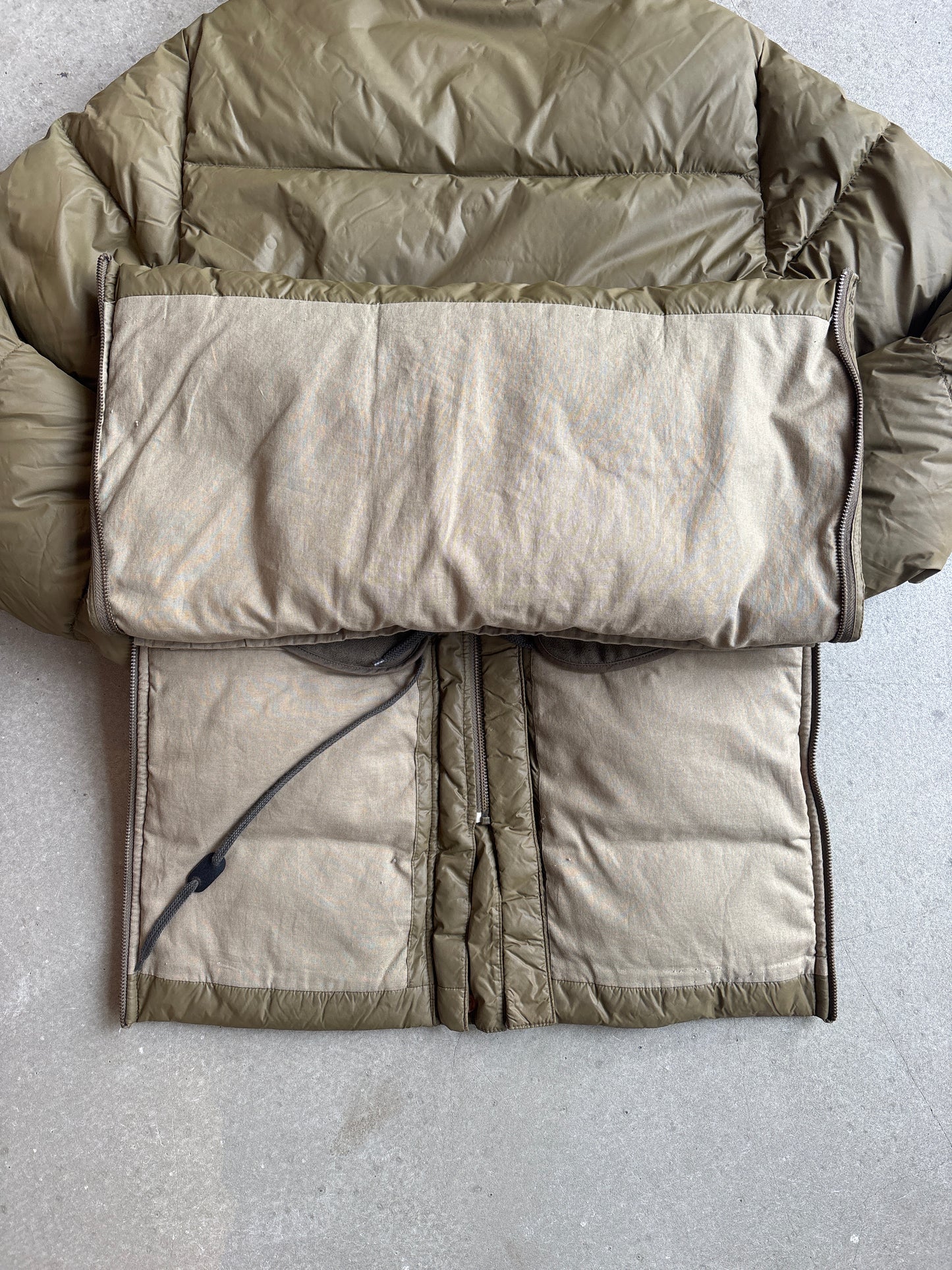 Stone Island Denims Goose Down Cold Jacket Green Small