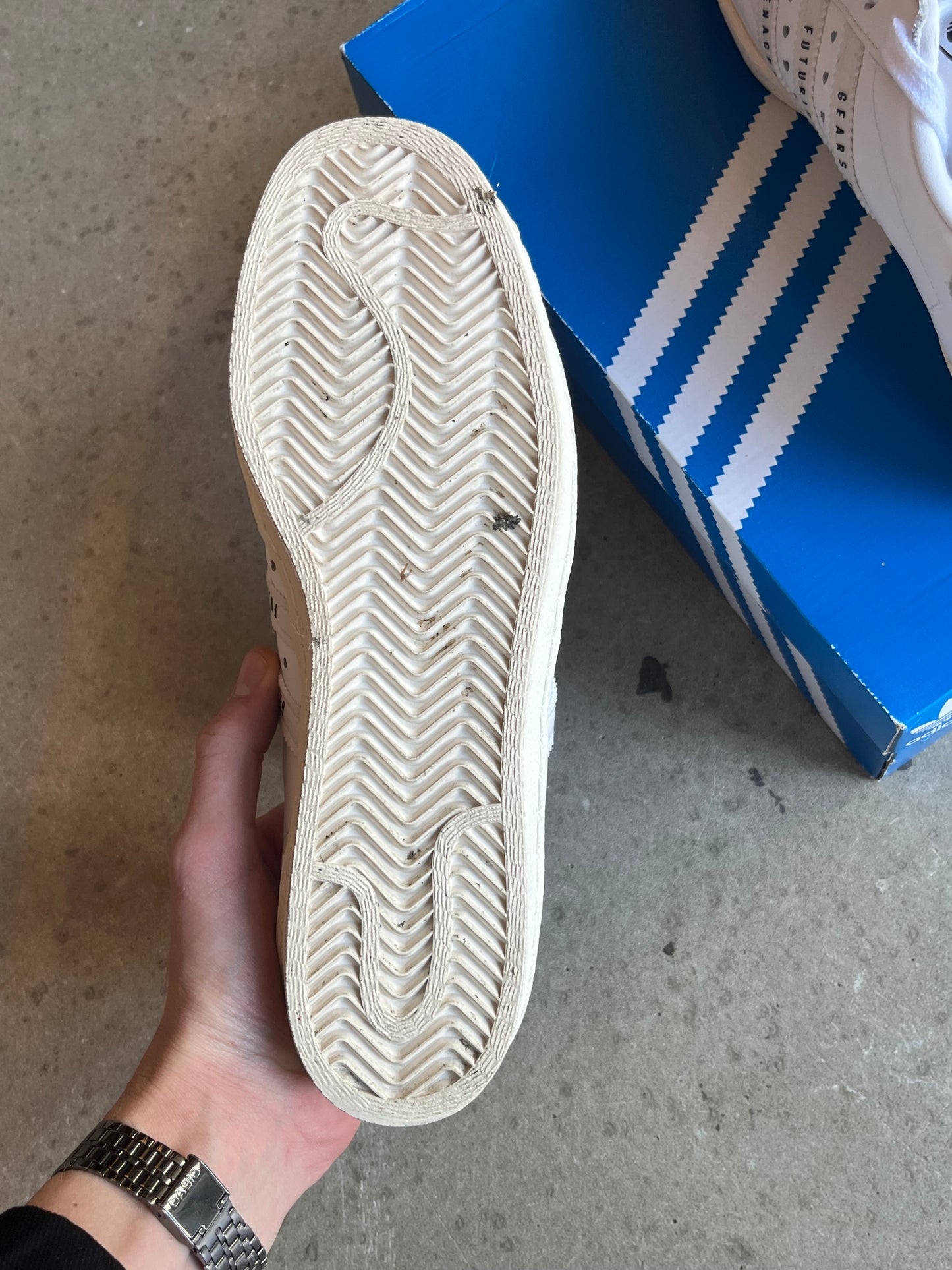 Adidas X Human Made Superstars White 42