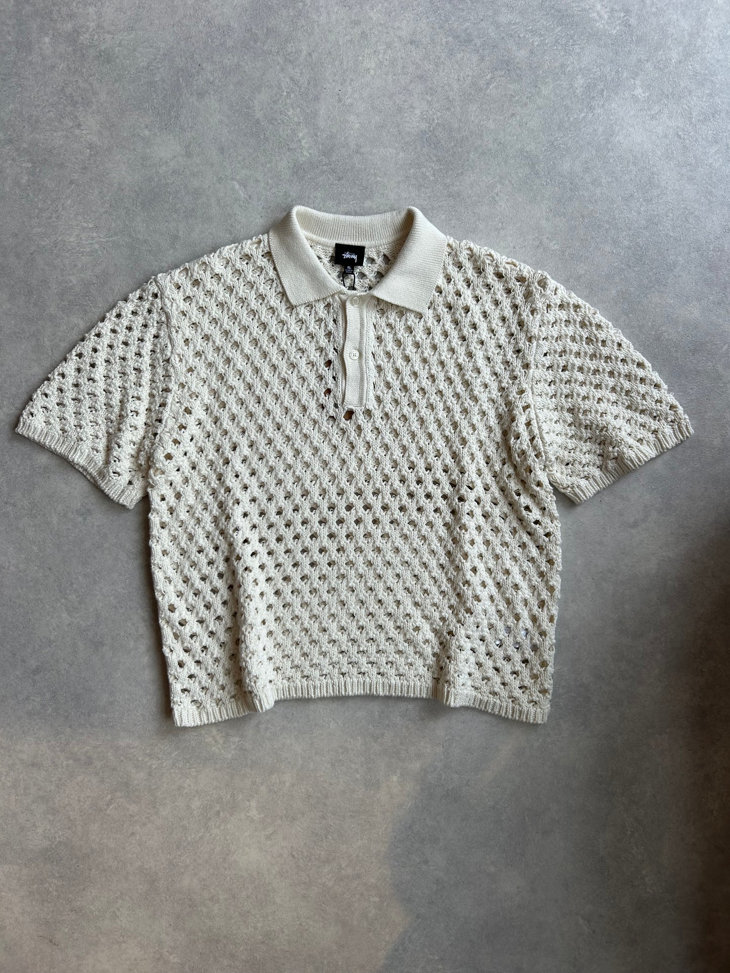 Stussy Big Mesh Polo XL