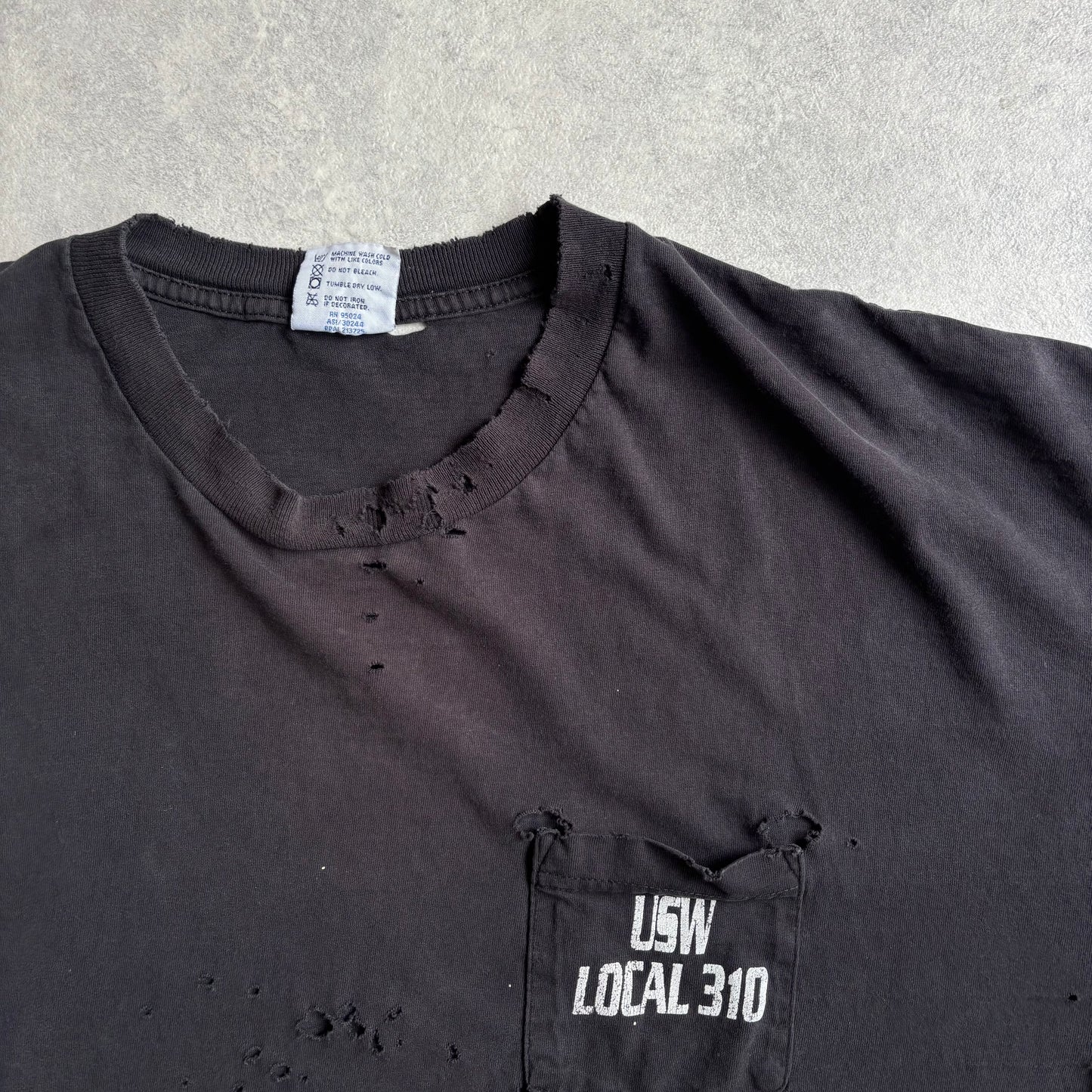 Vintage USW Local 310 Disstressed T-Shirt XXXL