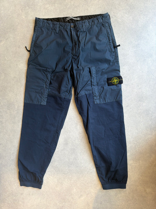 Stone Island Blue Zip Pocket Cargo L