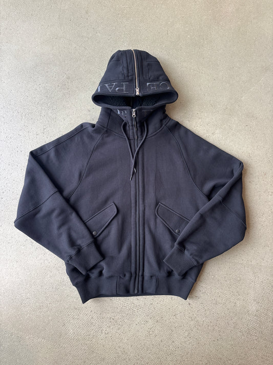 Palace Split Hood Bomber Sweat 'Black'