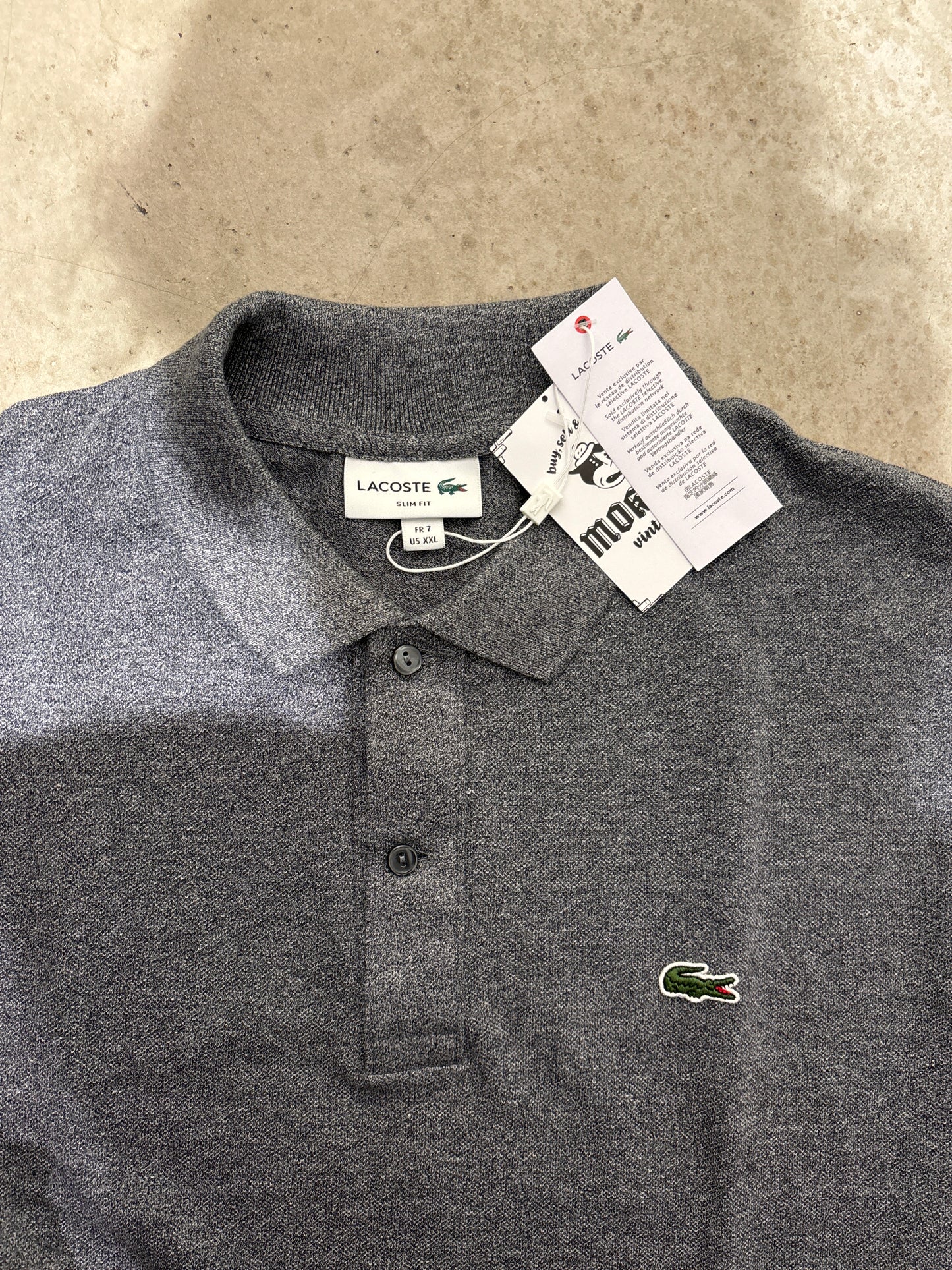 Lacoste Slim Fit Polo Grey XXL