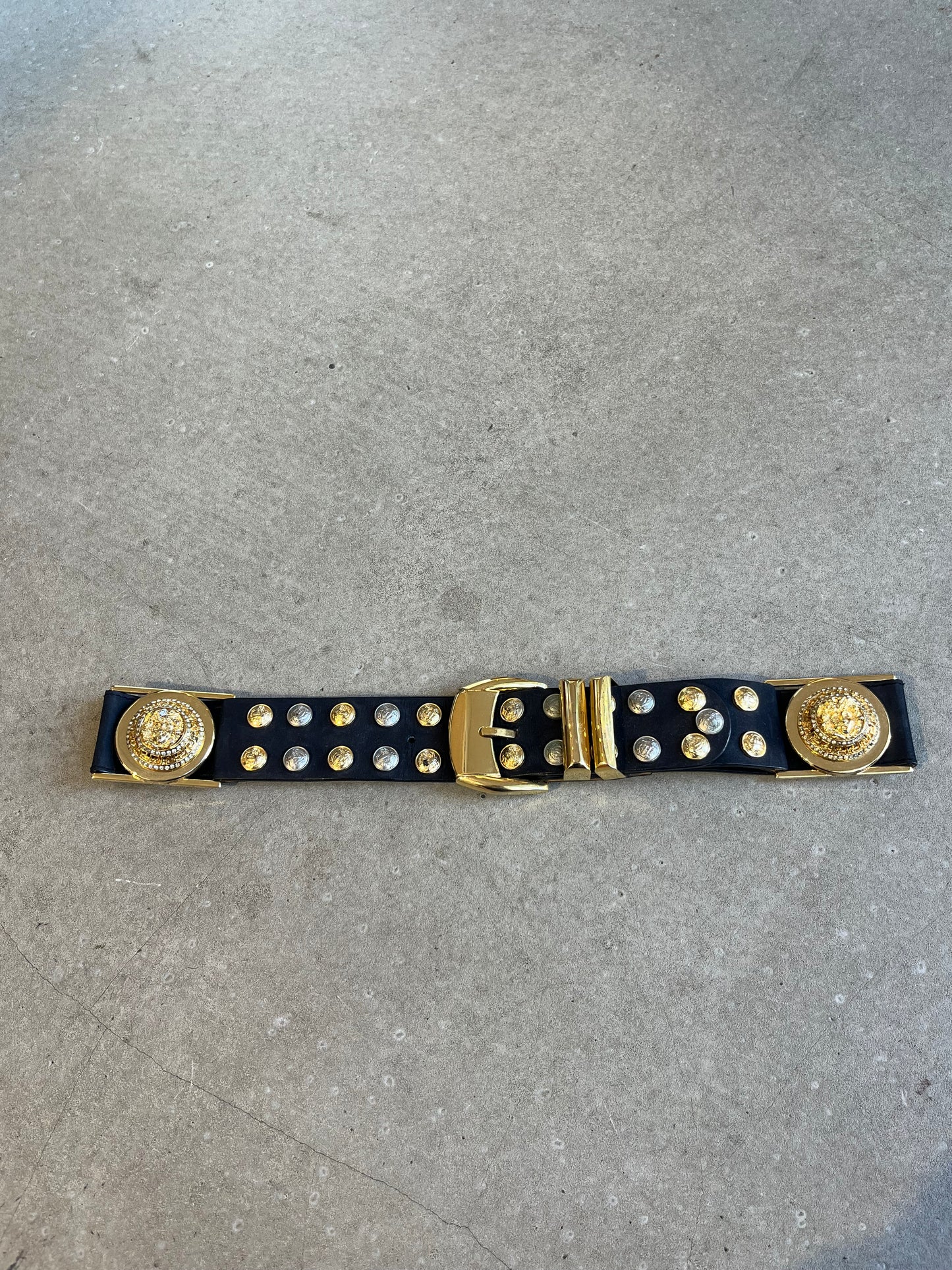 Versace Gold Medusa Head Belt Small