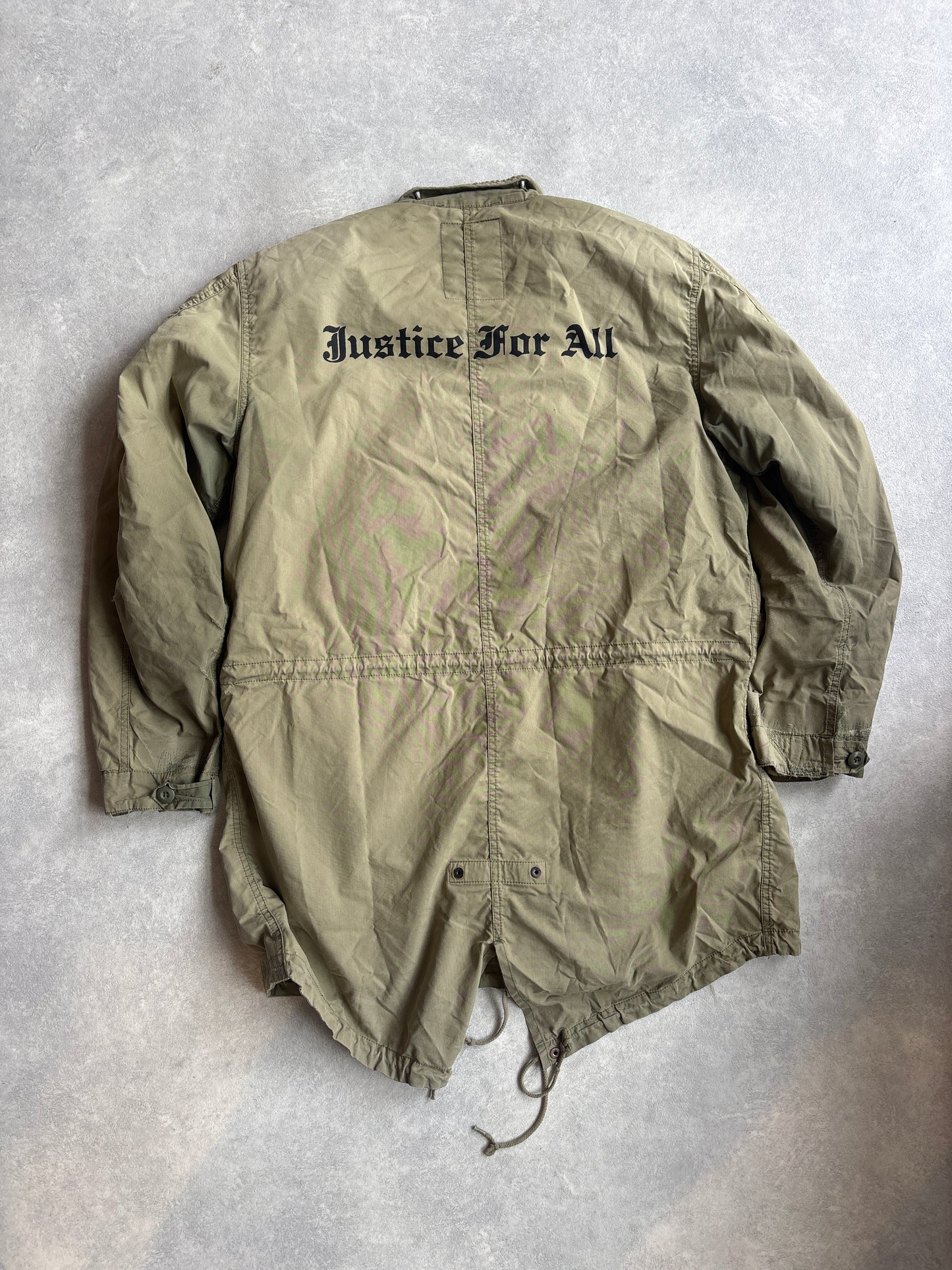 Supreme Justice For All Fishtail Parka Army Green  L