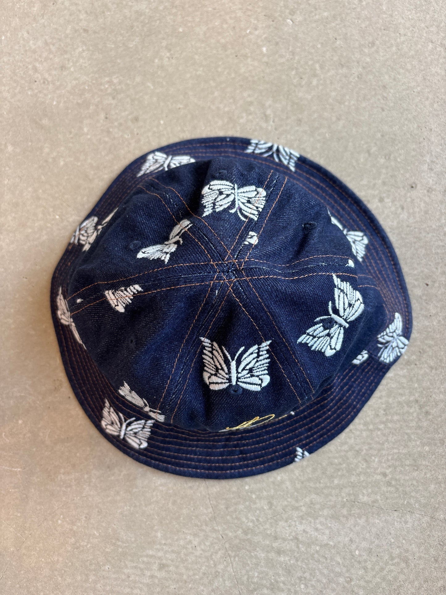 Palace Needles Denim Bucket Hat Indigo